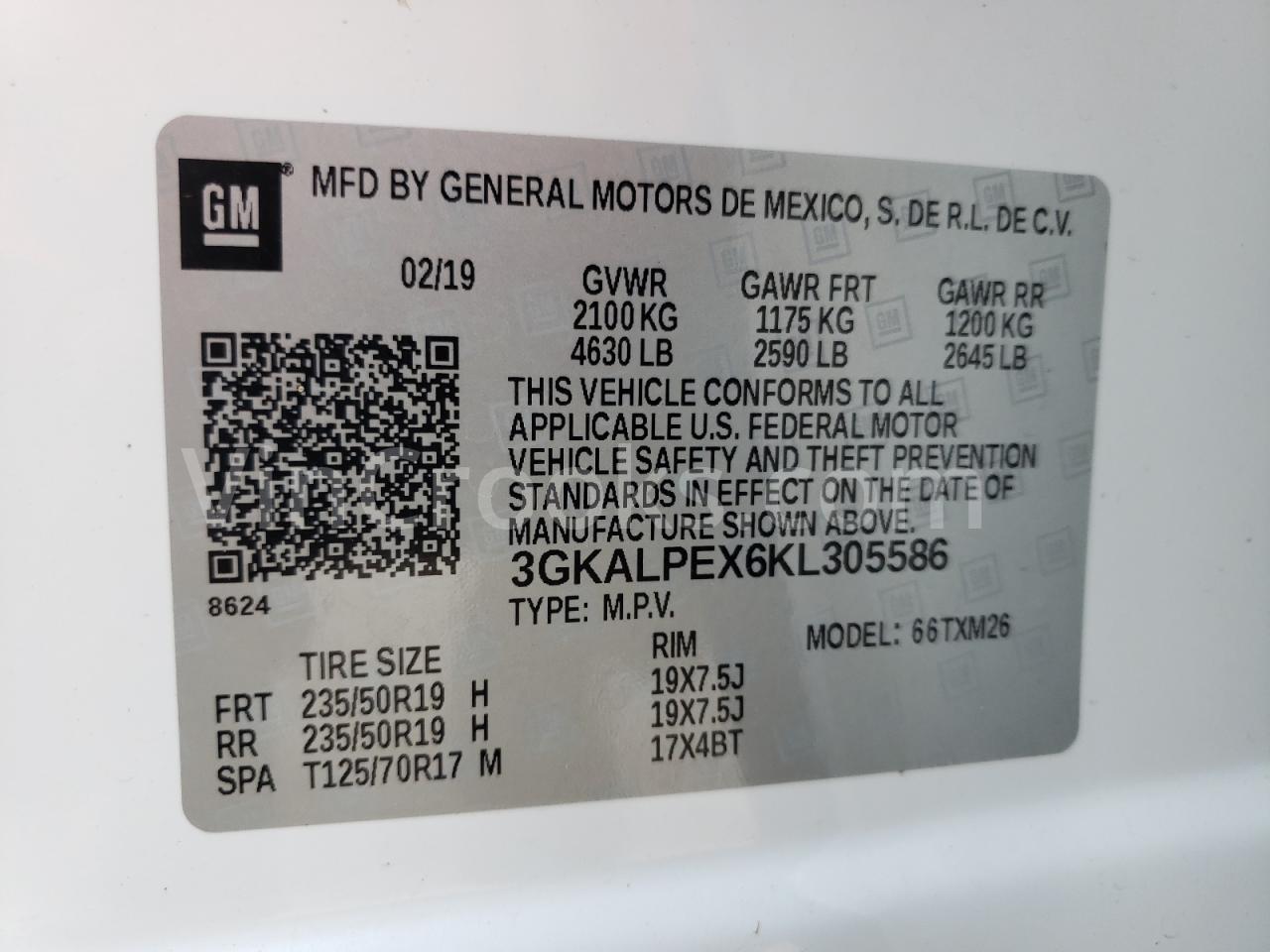 3GKALPEX6KL305586