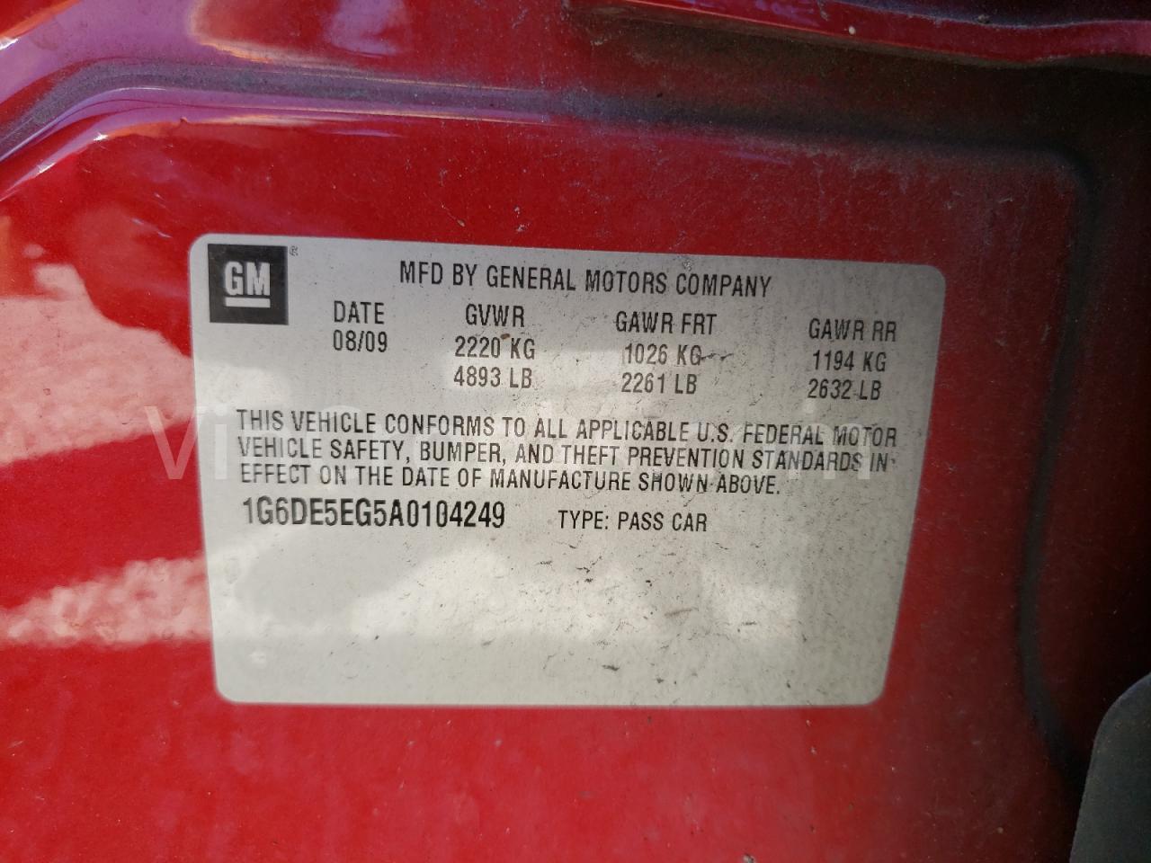 1G6DE5EG5A0104249