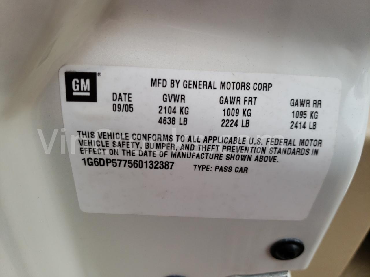 1G6DP577560132387