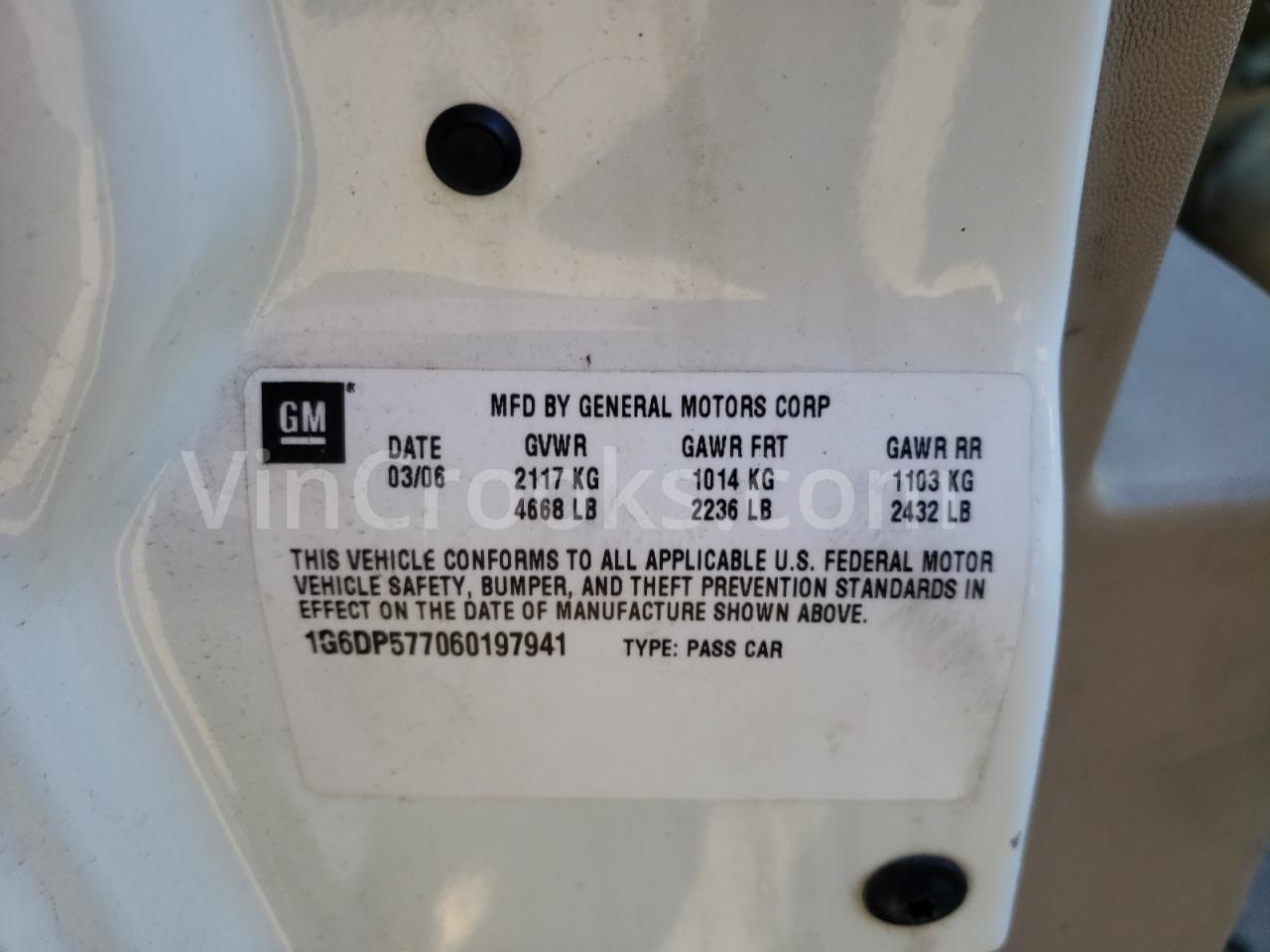 1G6DP577060197941
