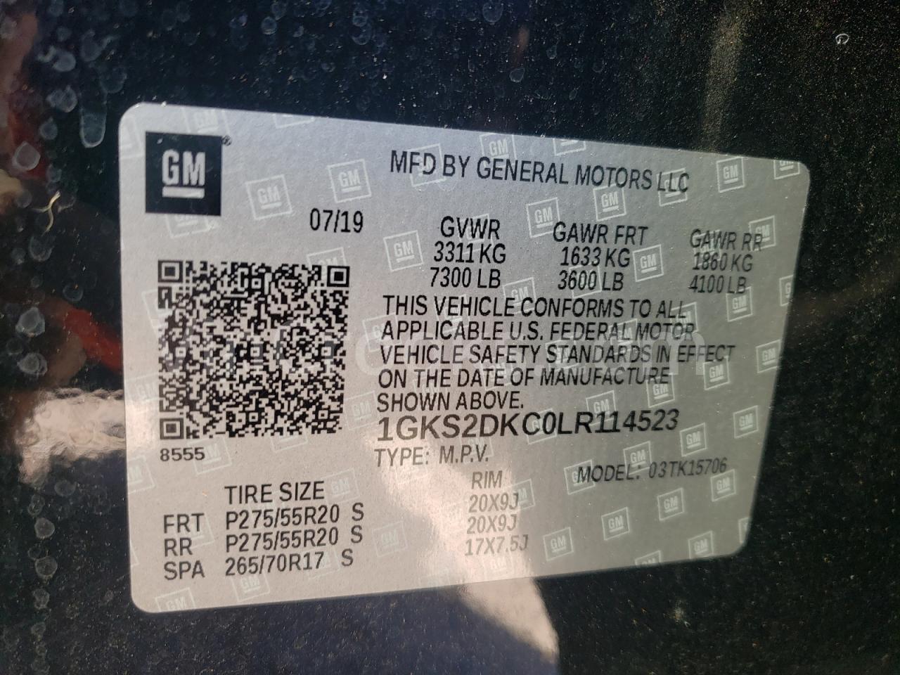 1GKS2DKC0LR114523