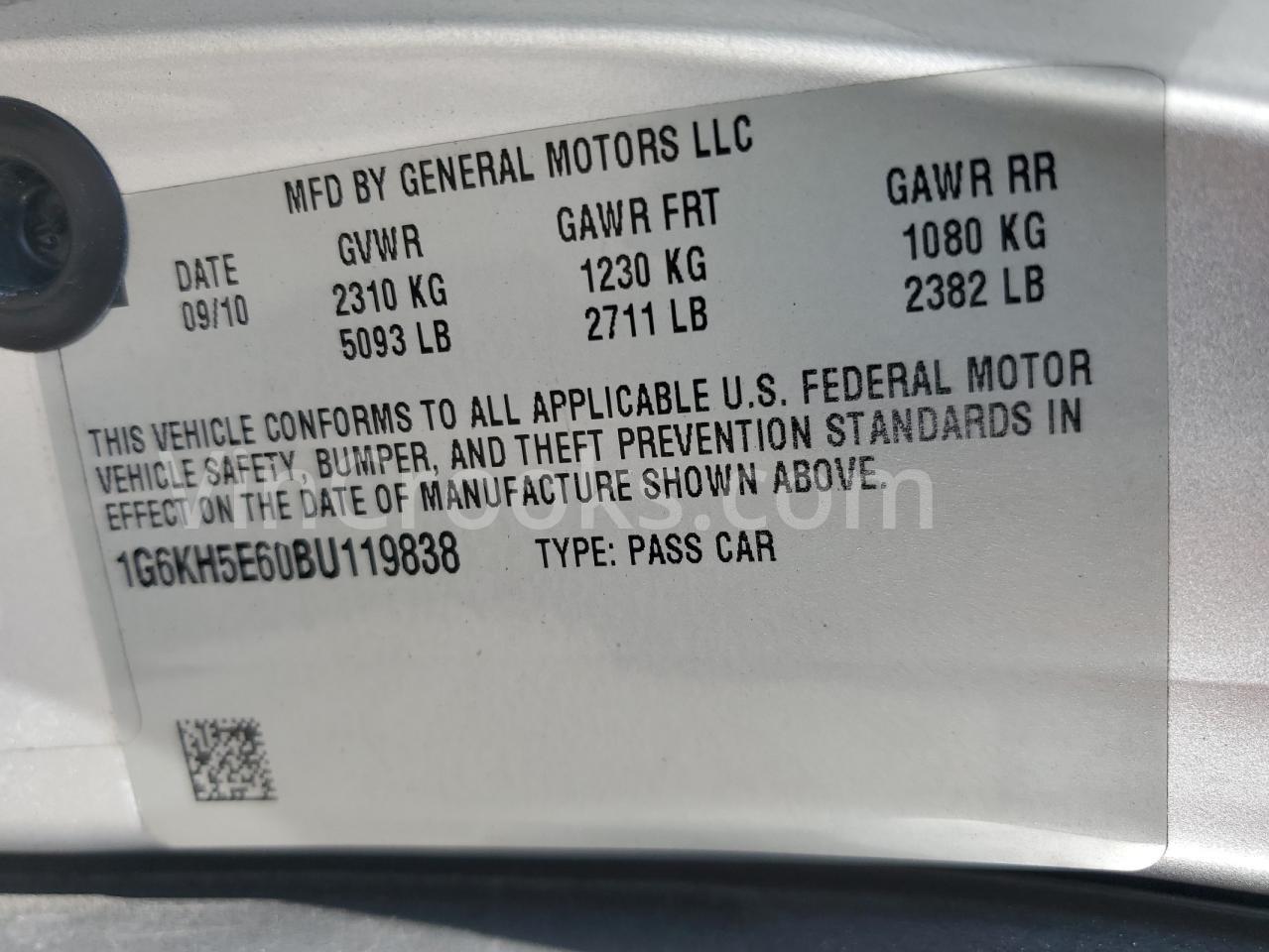 1G6KH5E60BU119838