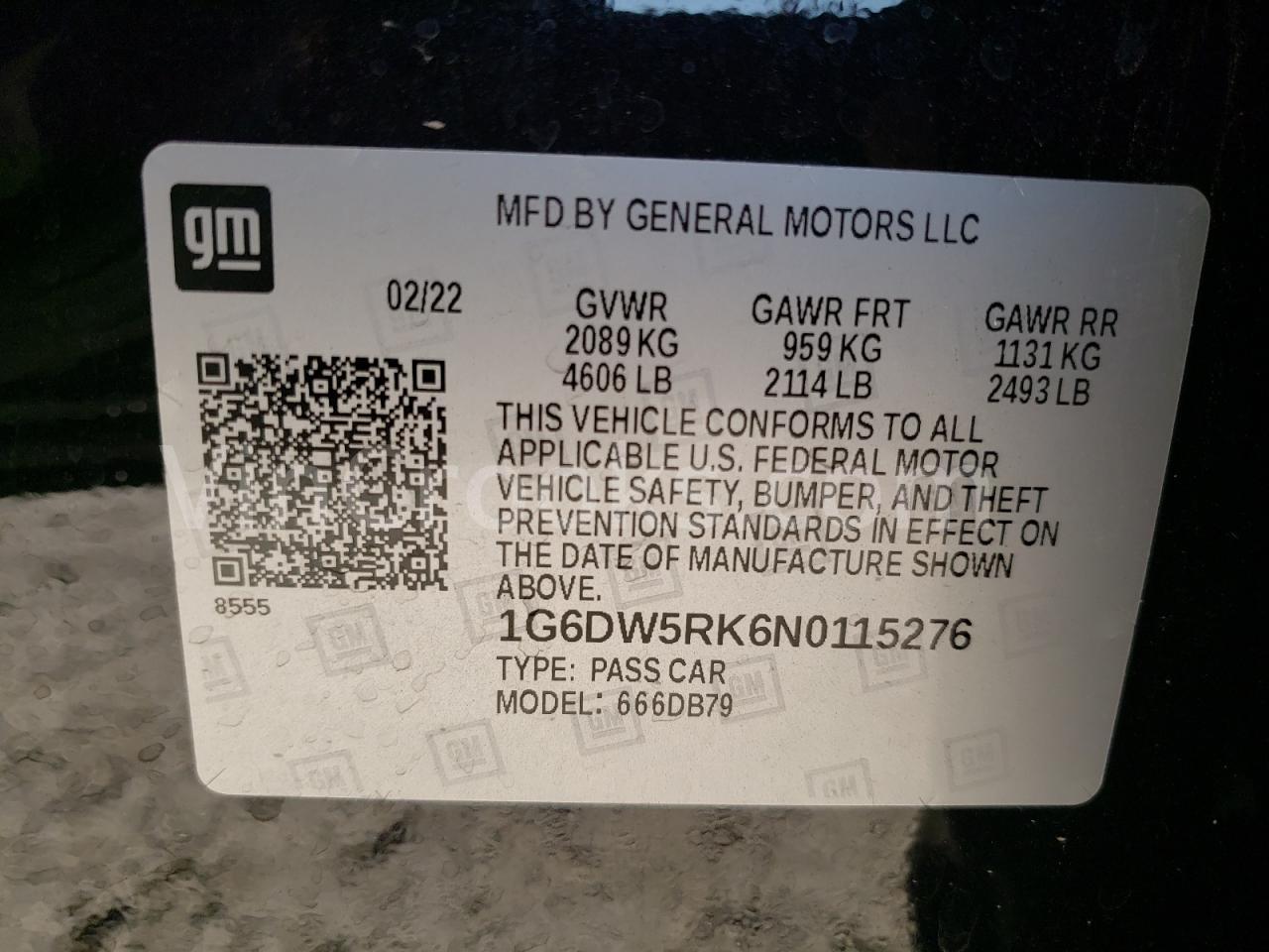 1G6DW5RK6N0115276