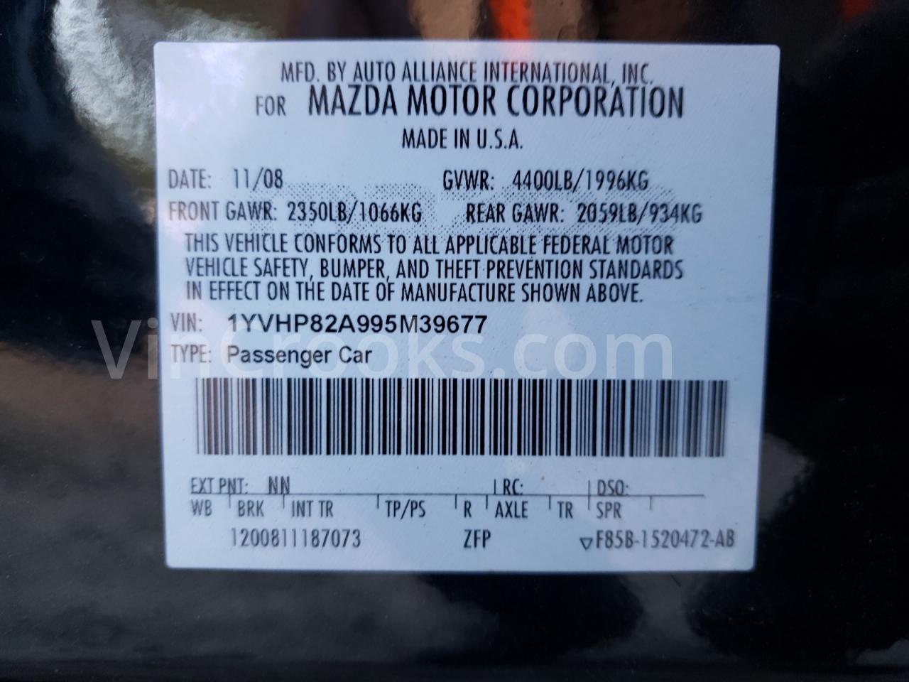 1YVHP82A995M39677
