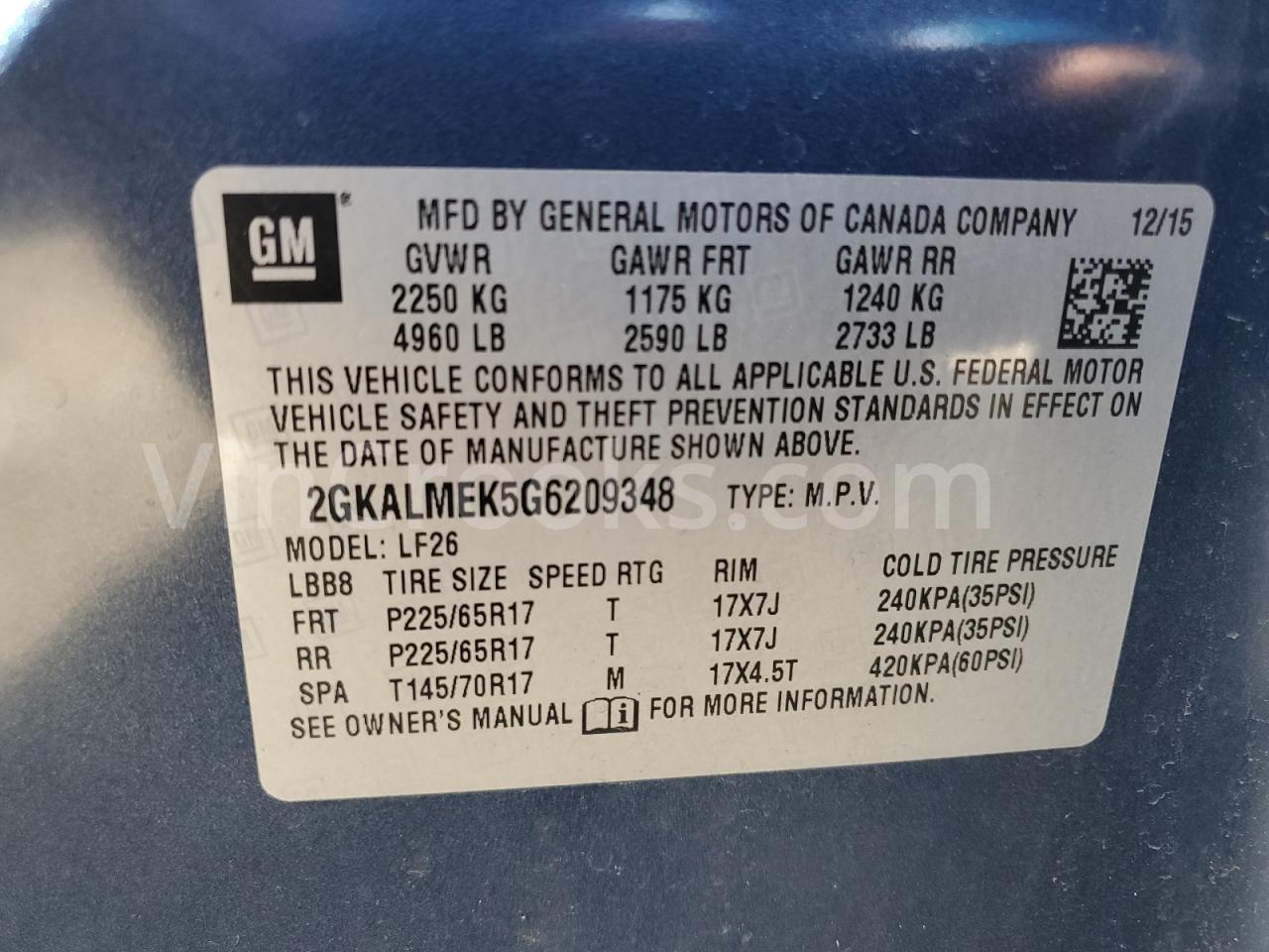 2GKALMEK5G6209348