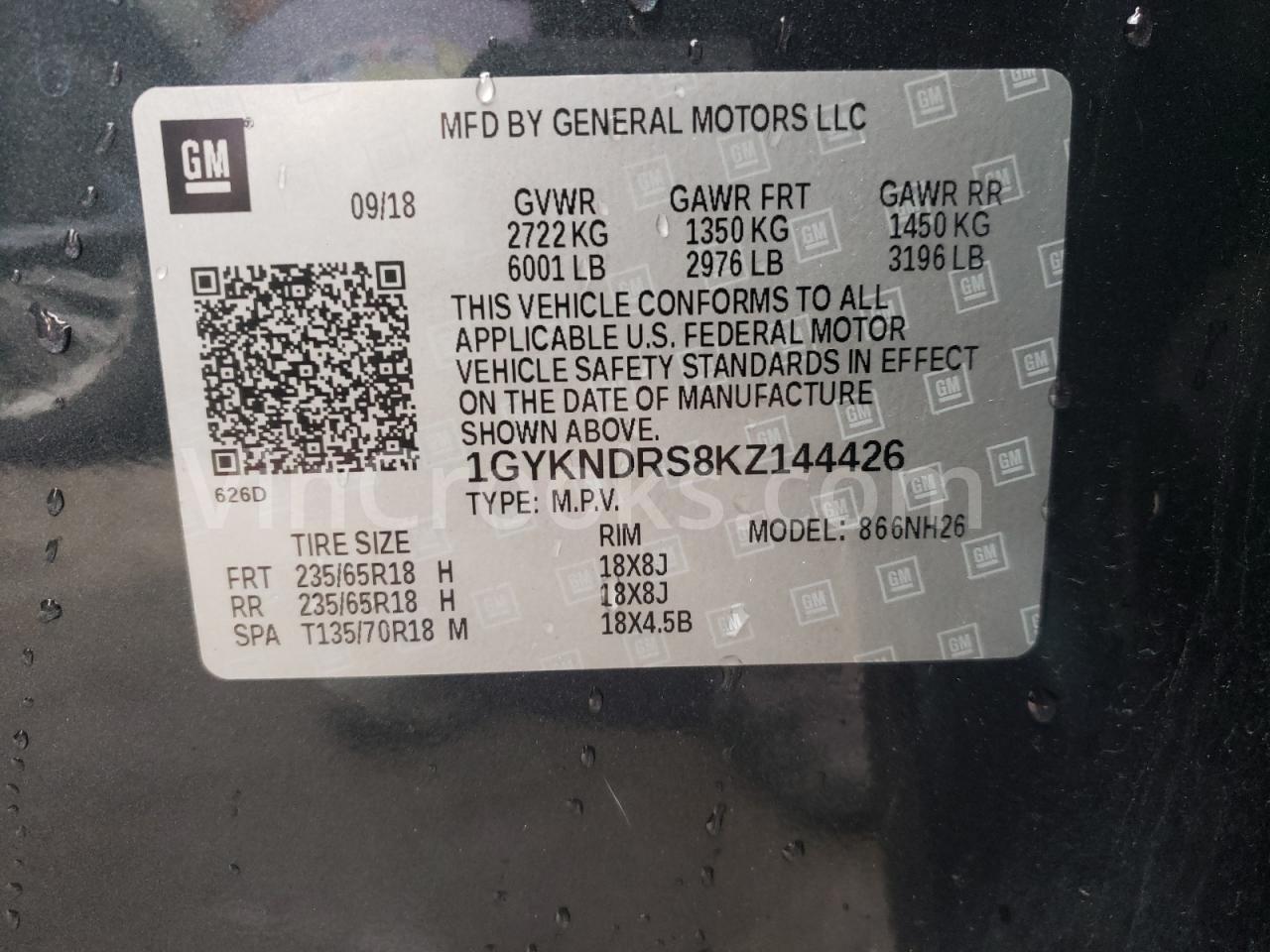 1GYKNDRS8KZ144426