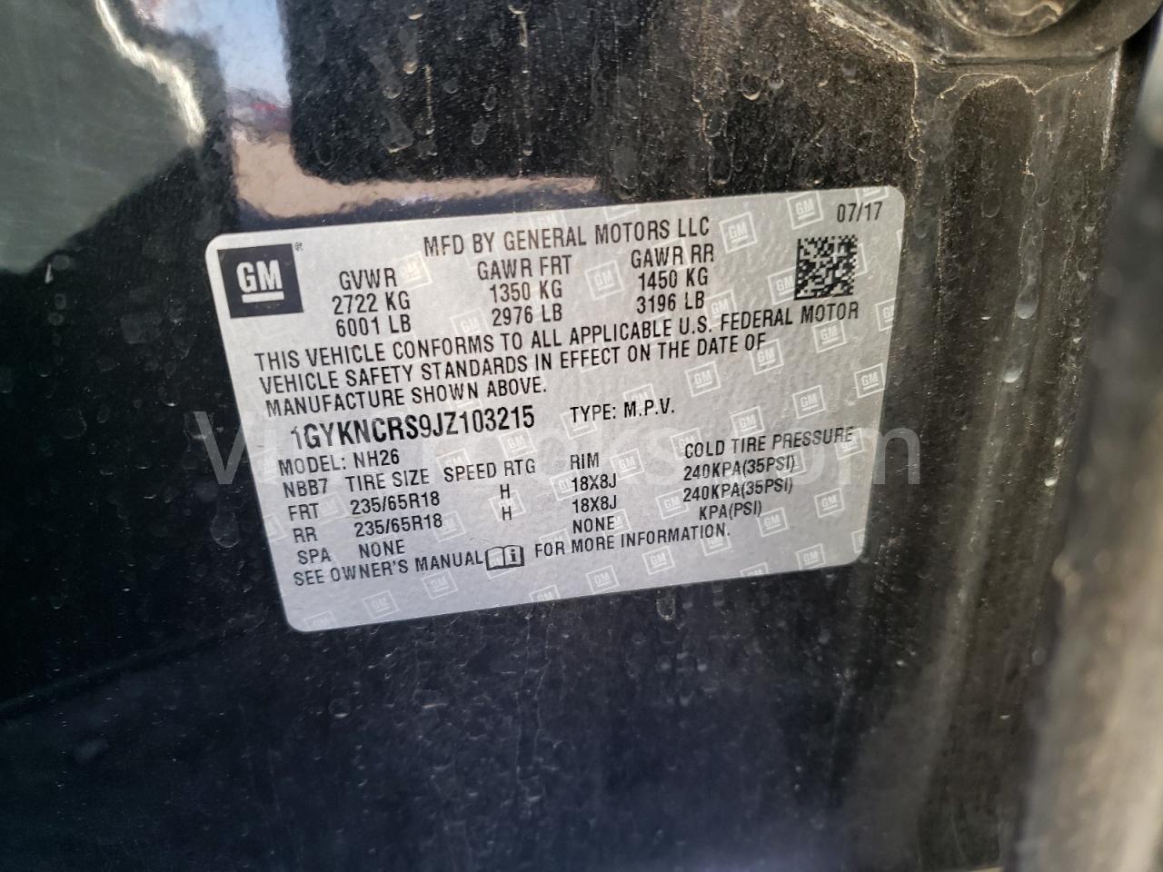 1GYKNCRS9JZ103215