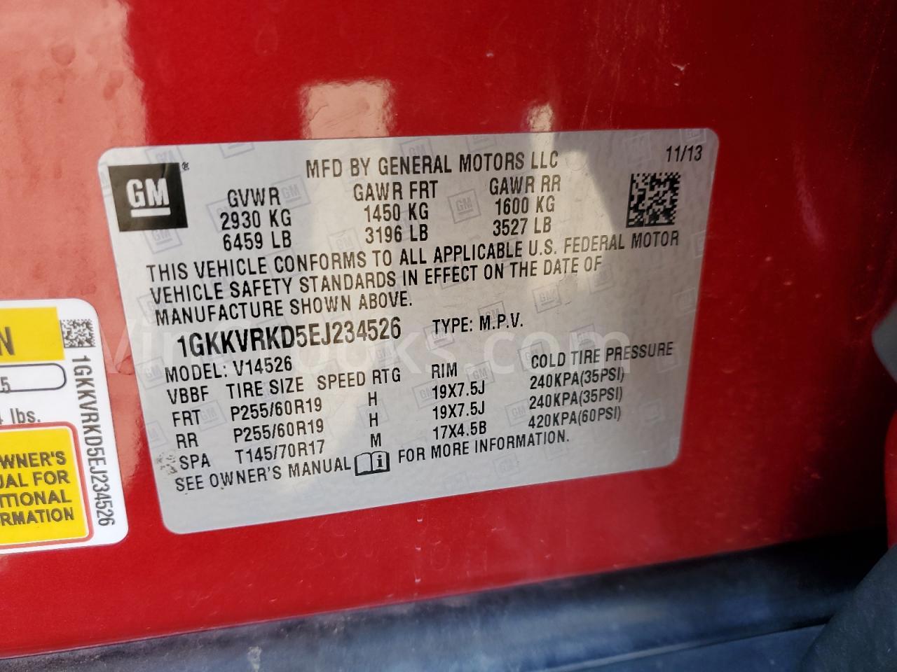 1GKKVRKD5EJ234526