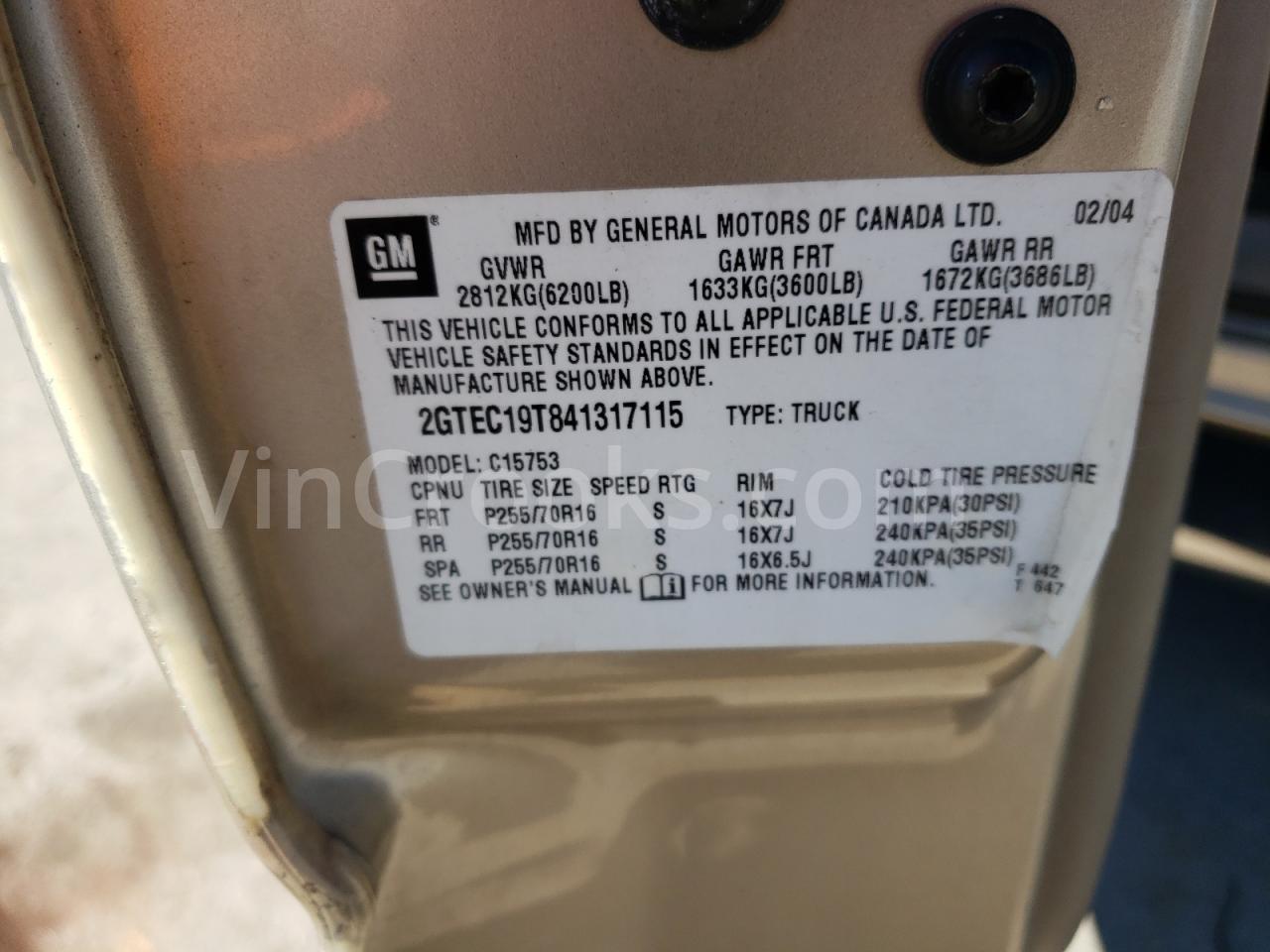 2GTEC19T841317115