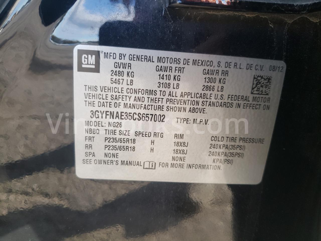 3GYFNAE35CS657002