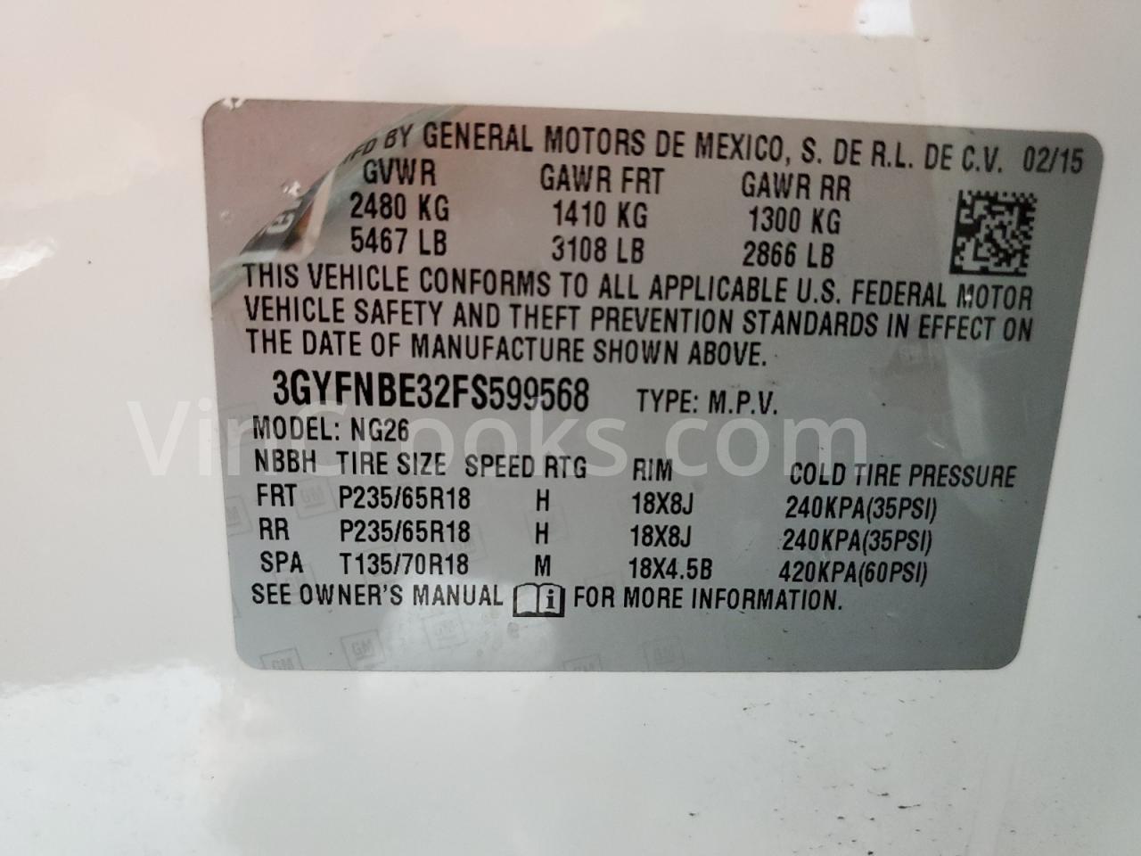 3GYFNBE32FS599568