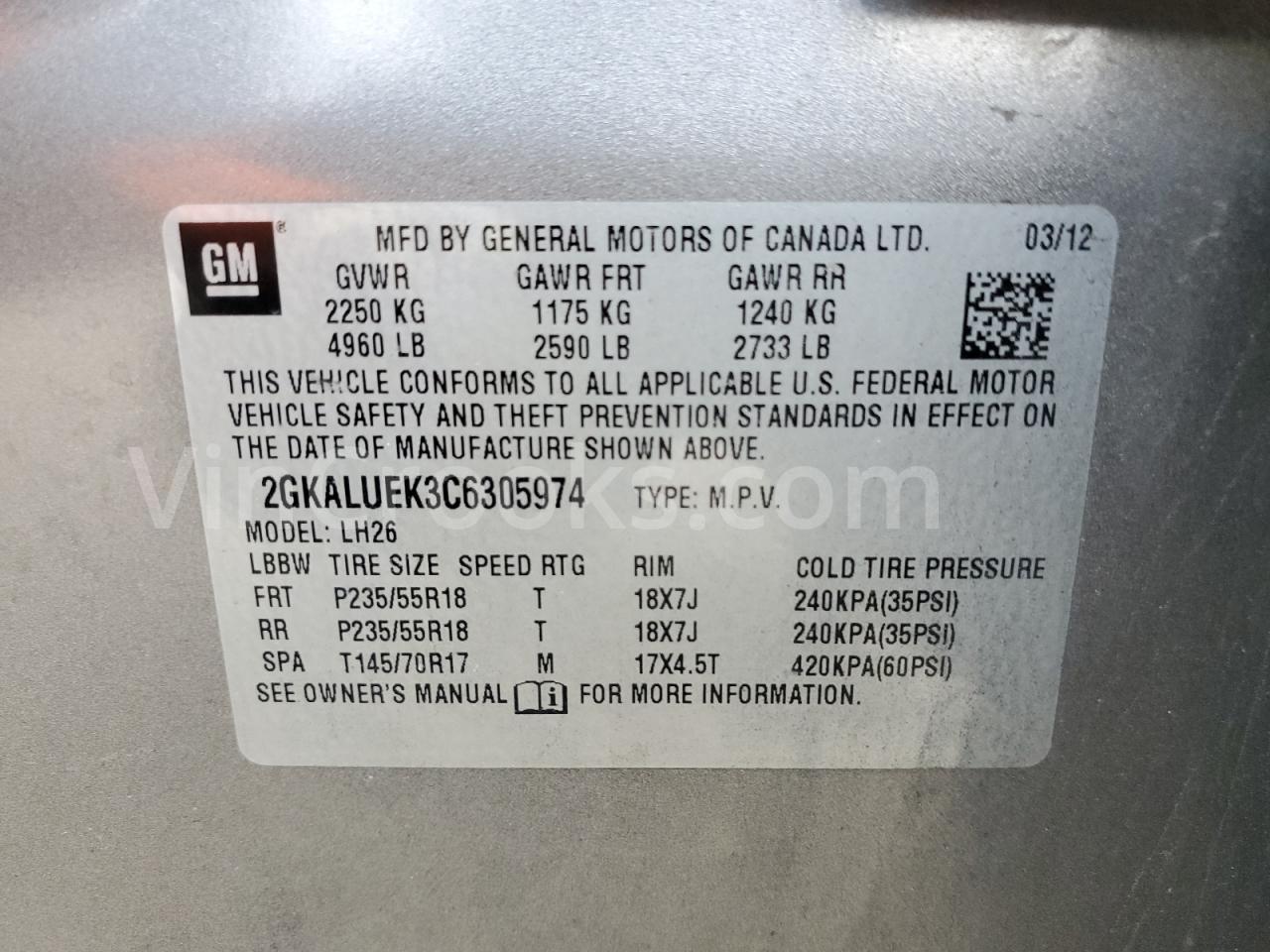 2GKALUEK3C6305974