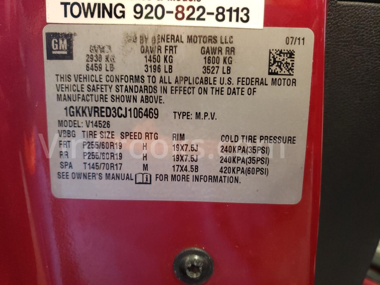 1GKKVRED3CJ106469