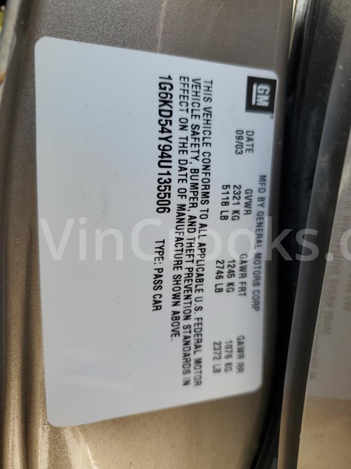 1G6KD54Y94U135506