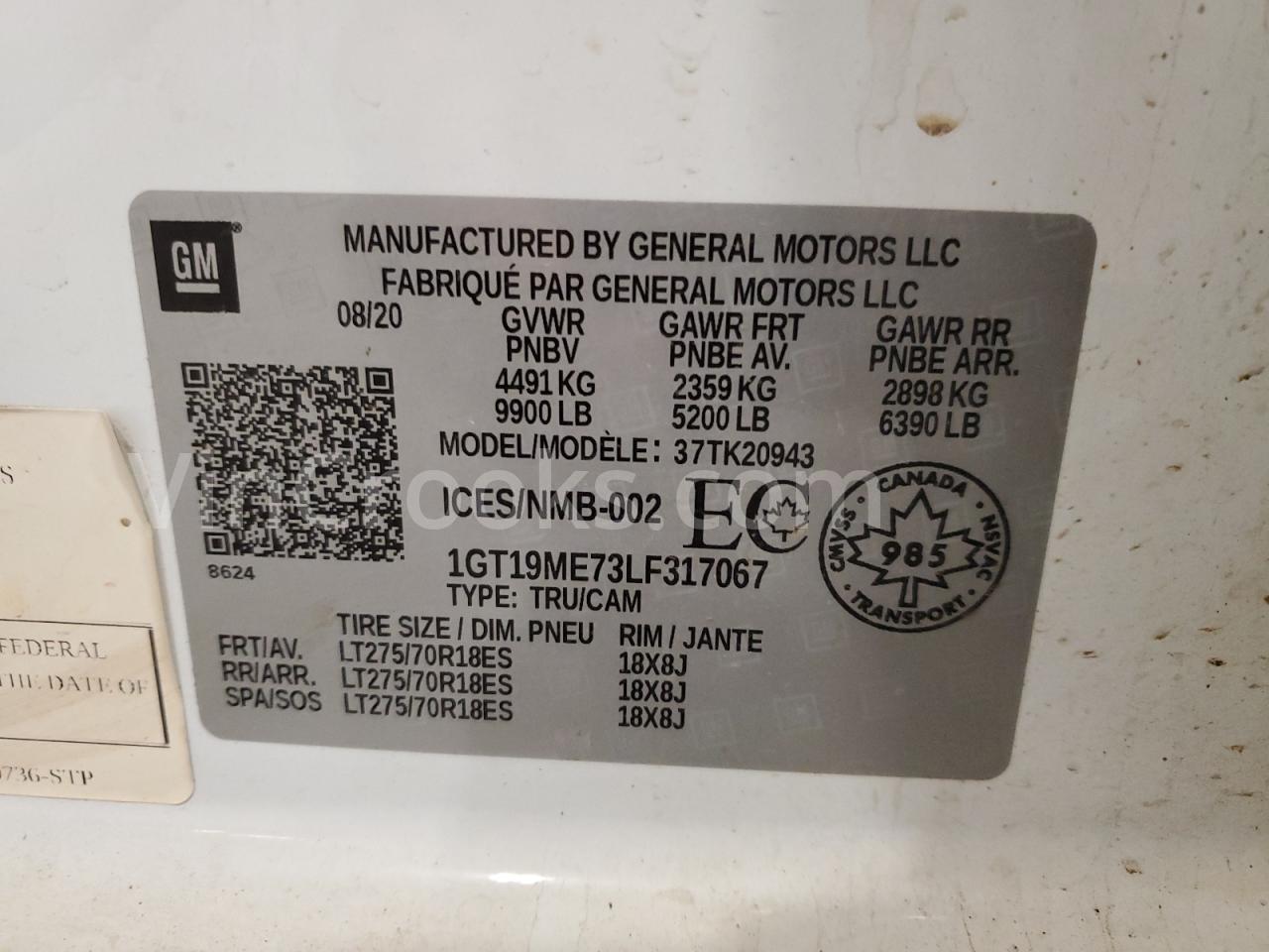 1GT19ME73LF317067