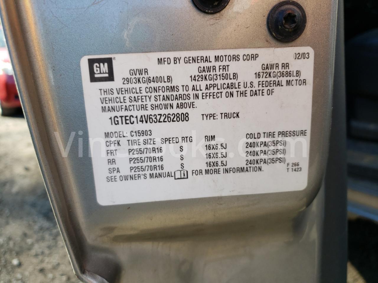 1GTEC14V63Z262808