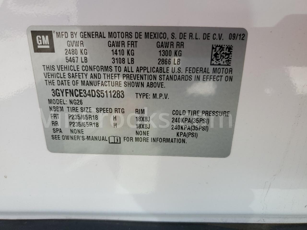 3GYFNCE34DS511283