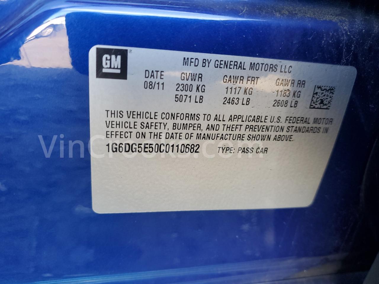 1G6DG5E50C0110682