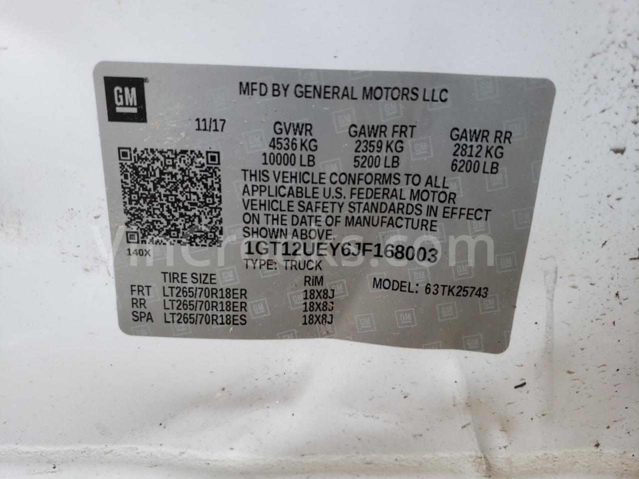 1GT12UEY6JF168003