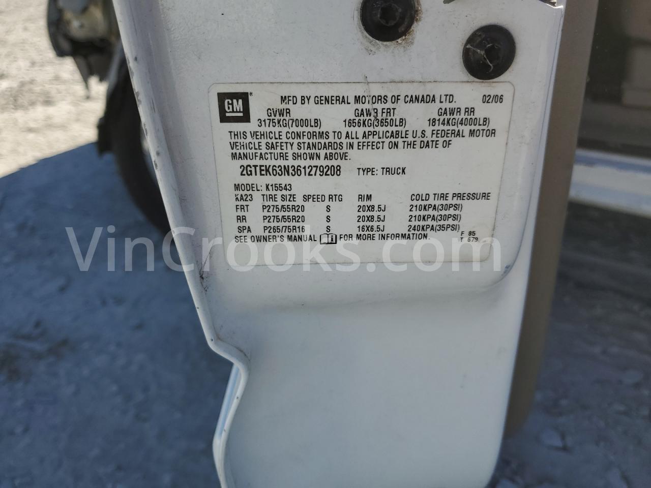 2GTEK63N361279208