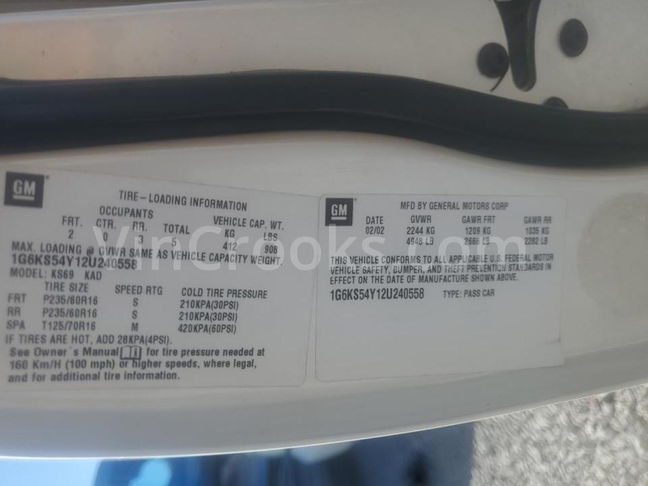 1G6KS54Y12U240558