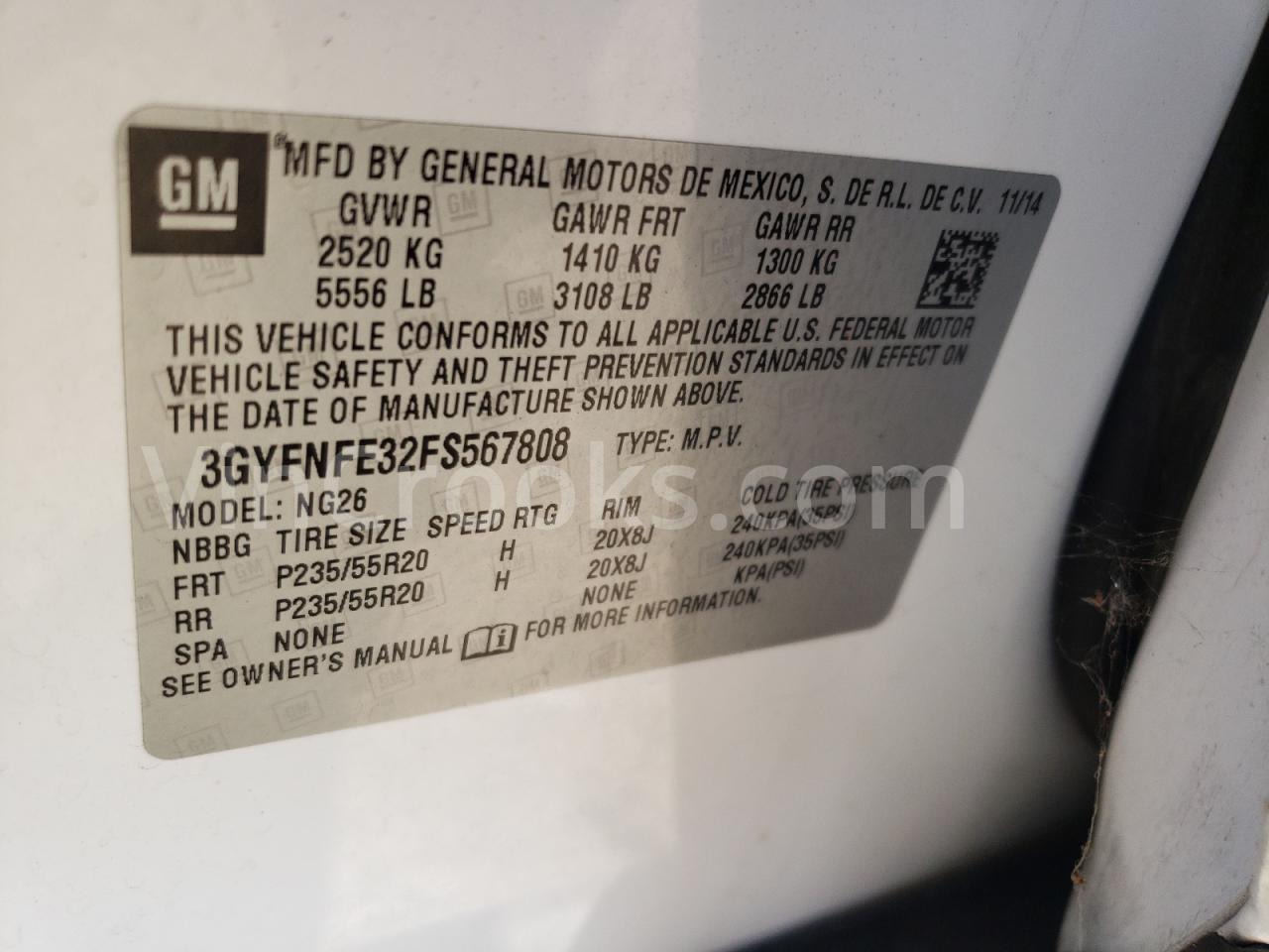 3GYFNFE32FS567808