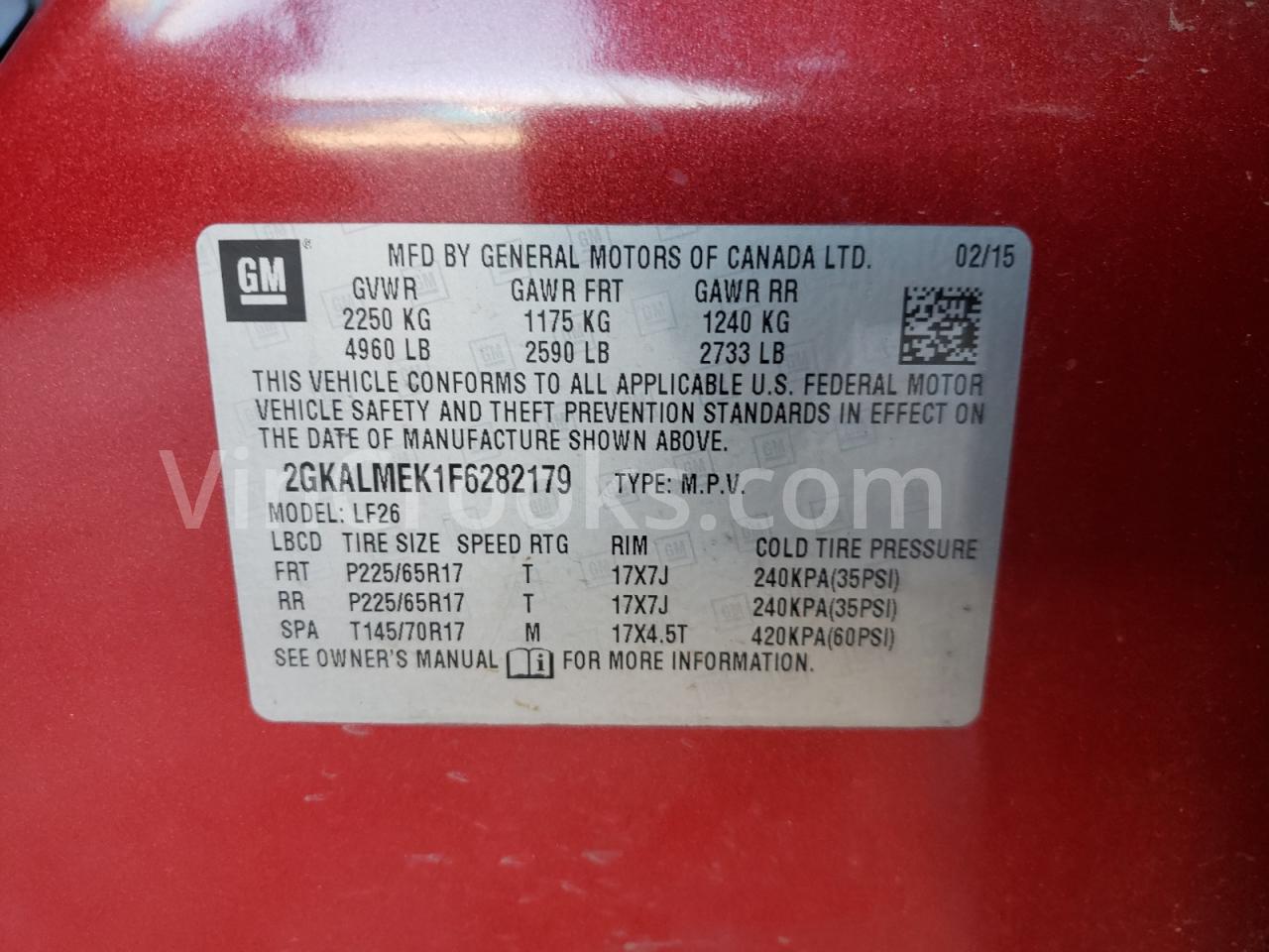 2GKALMEK1F6282179