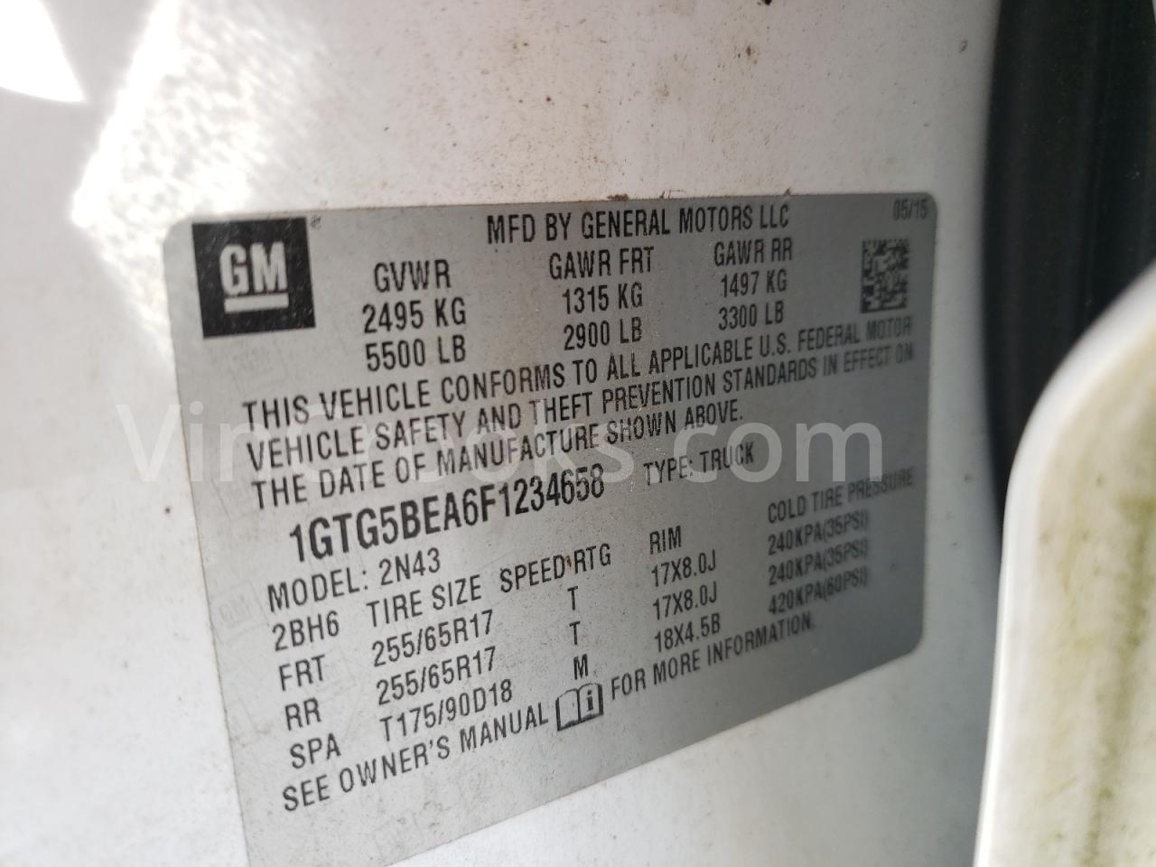 1GTG5BEA6F1234658