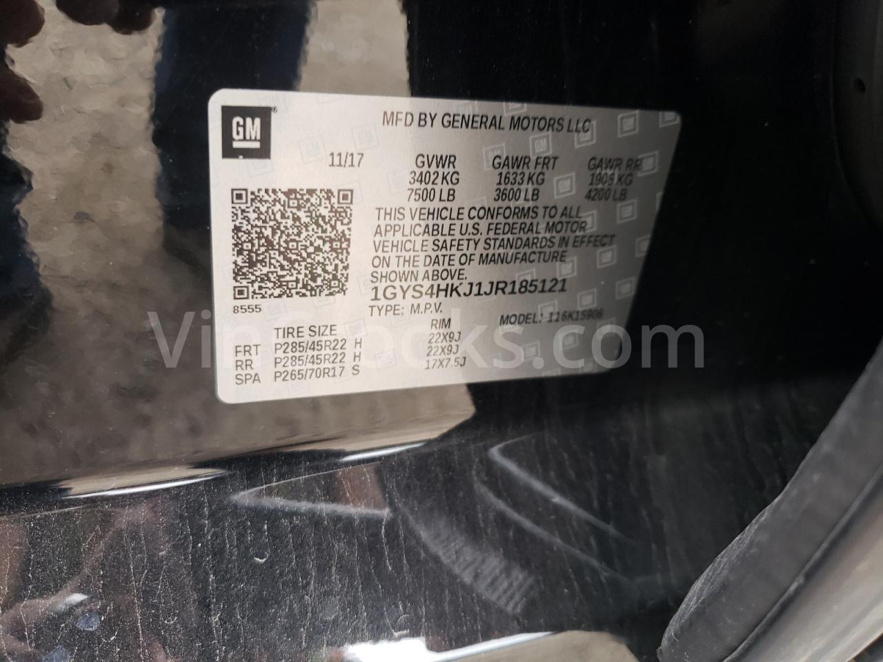 1GYS4HKJ1JR185121