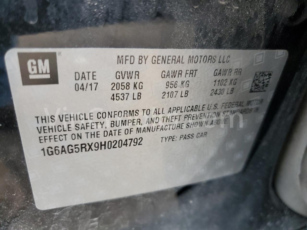 1G6AG5RX9H0204792