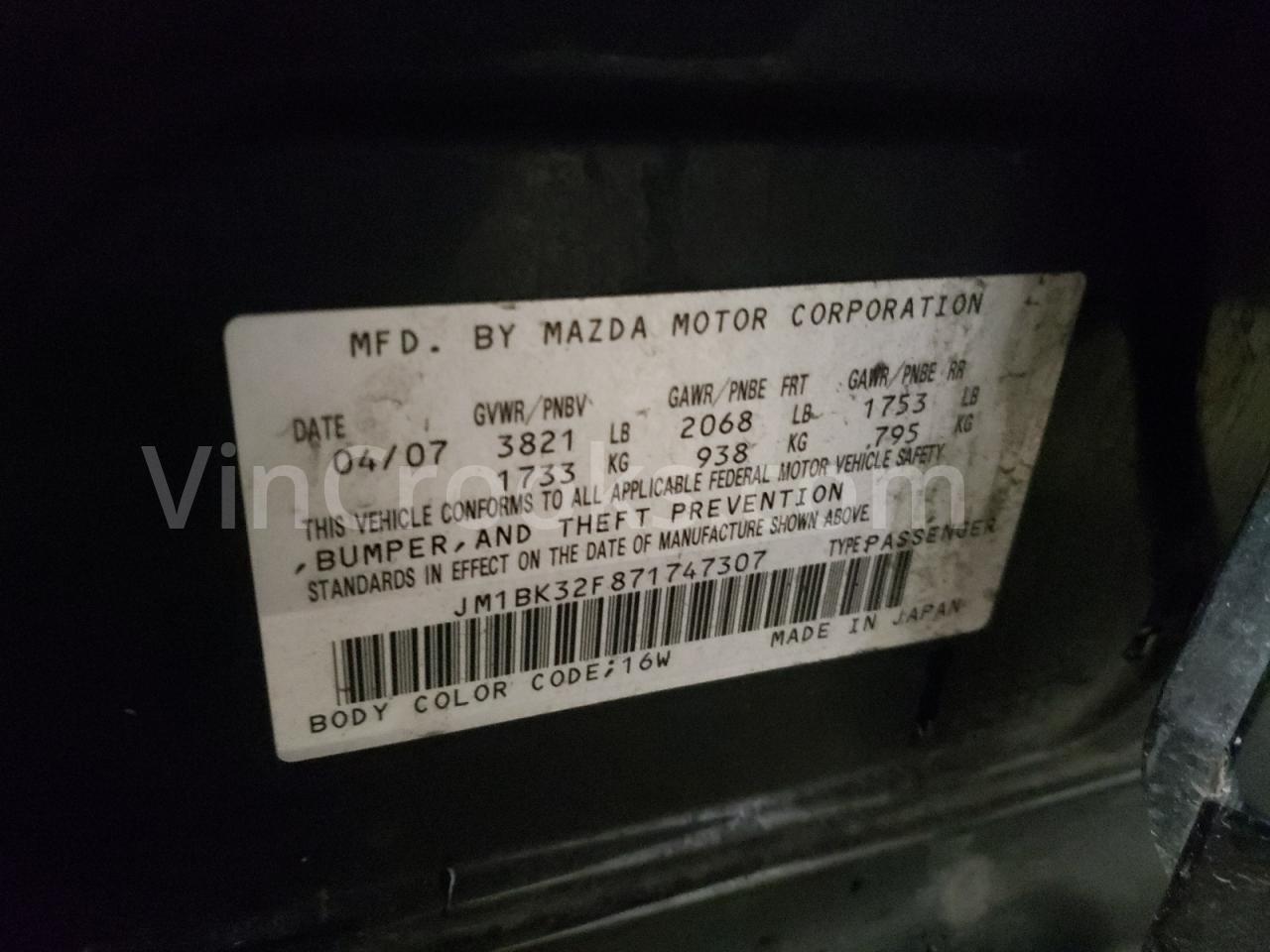 JM1BK32F871747307
