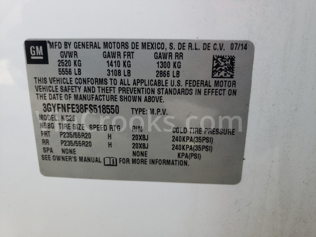 3GYFNFE38FS518550