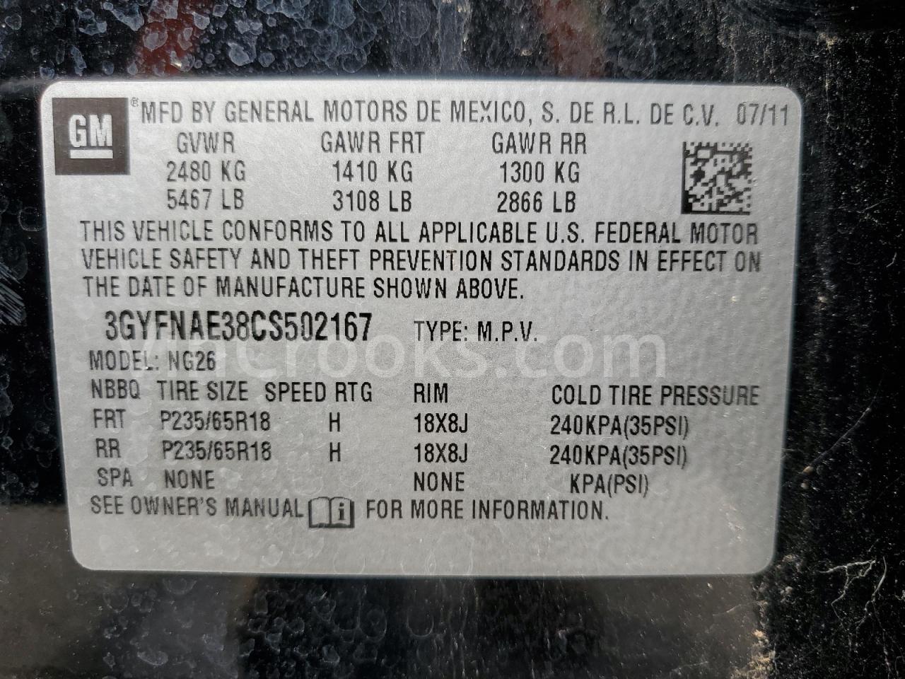 3GYFNAE38CS502167