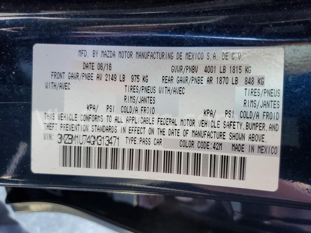 3MZBM1U74GM313471