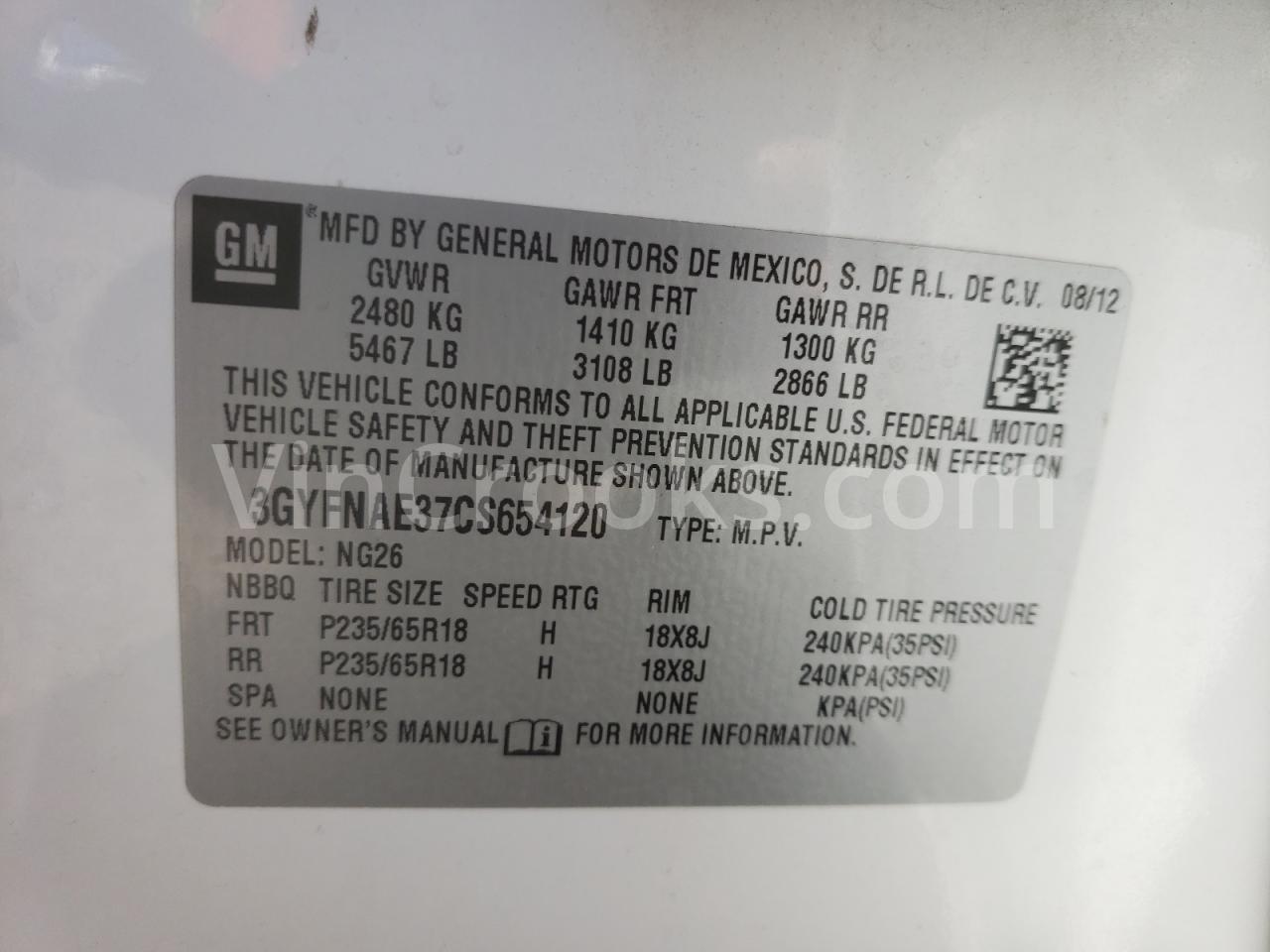 3GYFNAE37CS654120