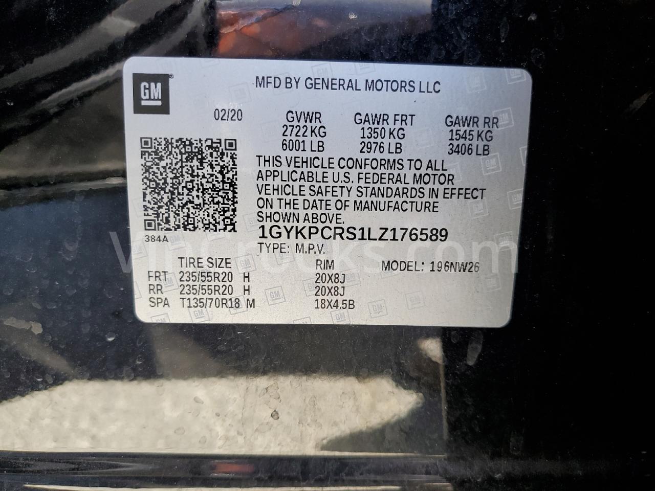 1GYKPCRS1LZ176589