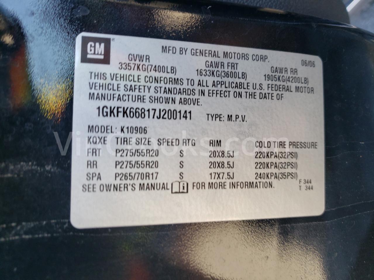 1GKFK66817J200141