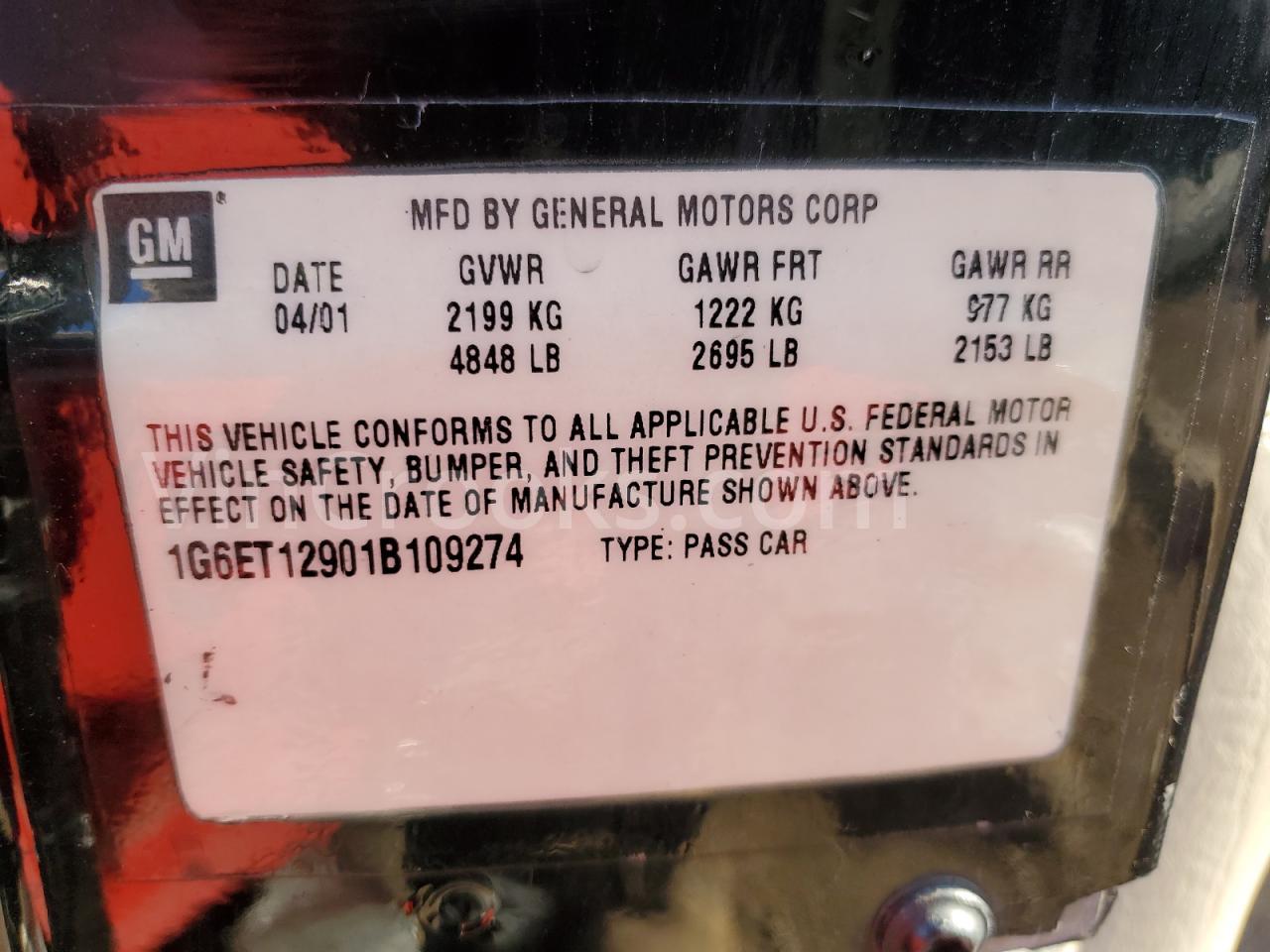 1G6ET12901B109274
