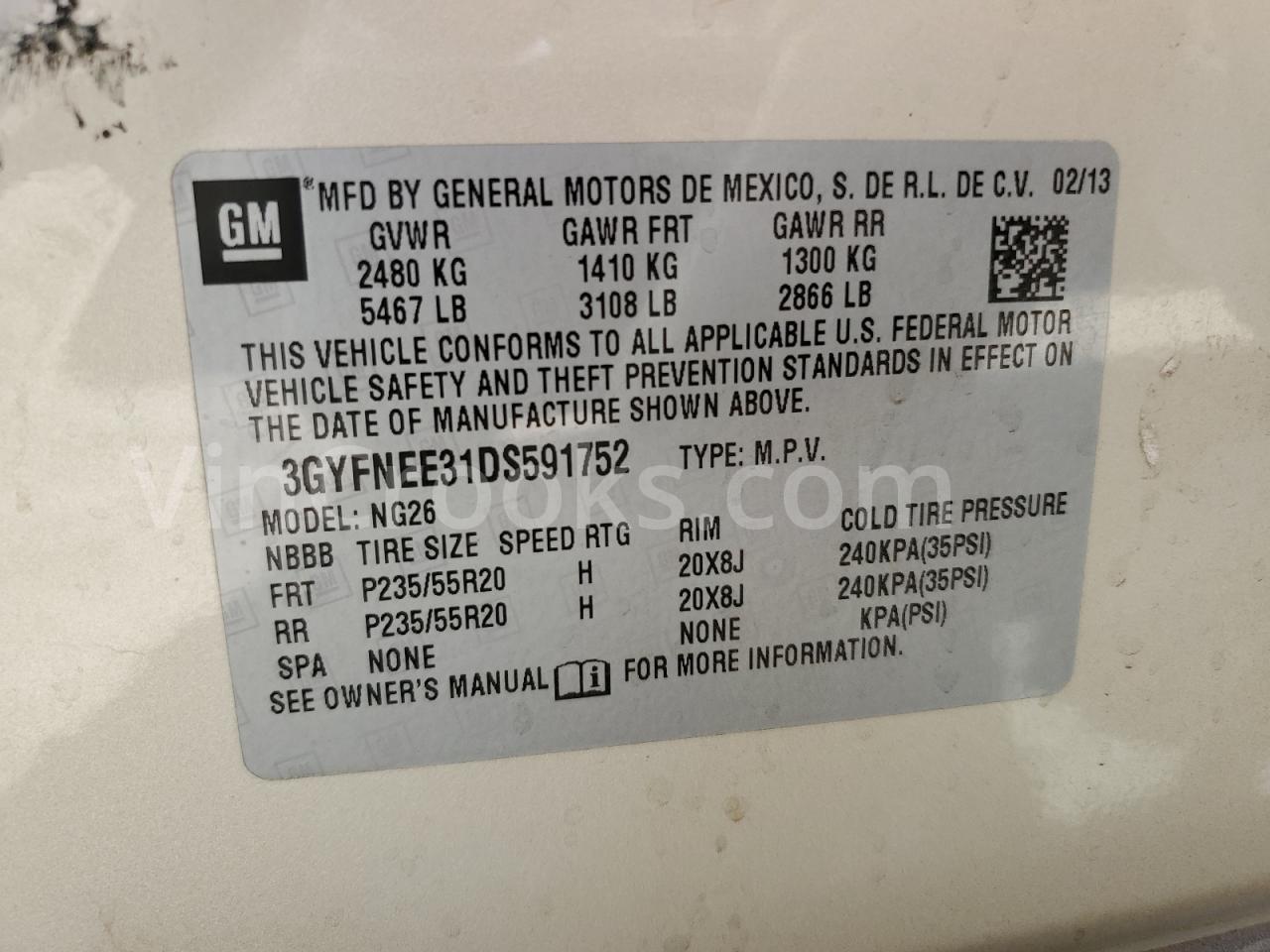 3GYFNEE31DS591752