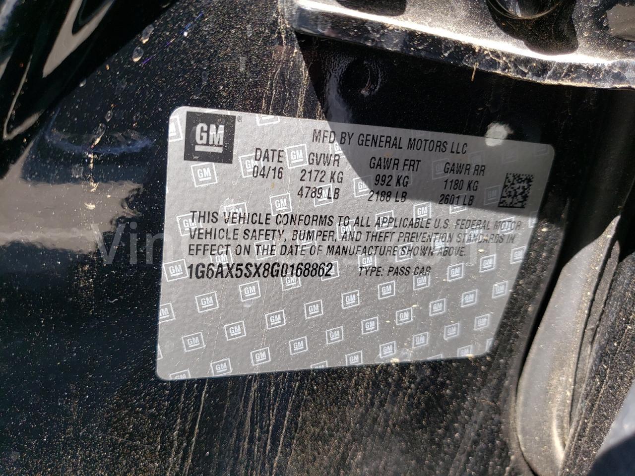 1G6AX5SX8G0168862