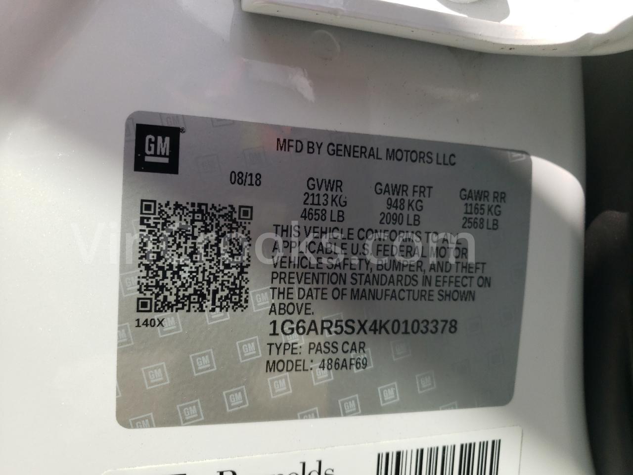 1G6AR5SX4K0103378