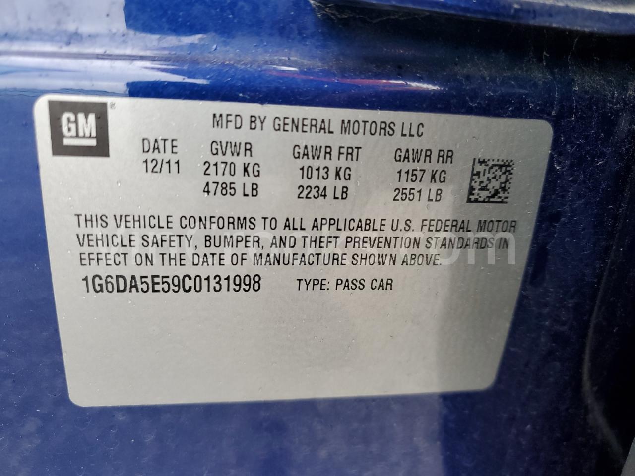 1G6DA5E59C0131998