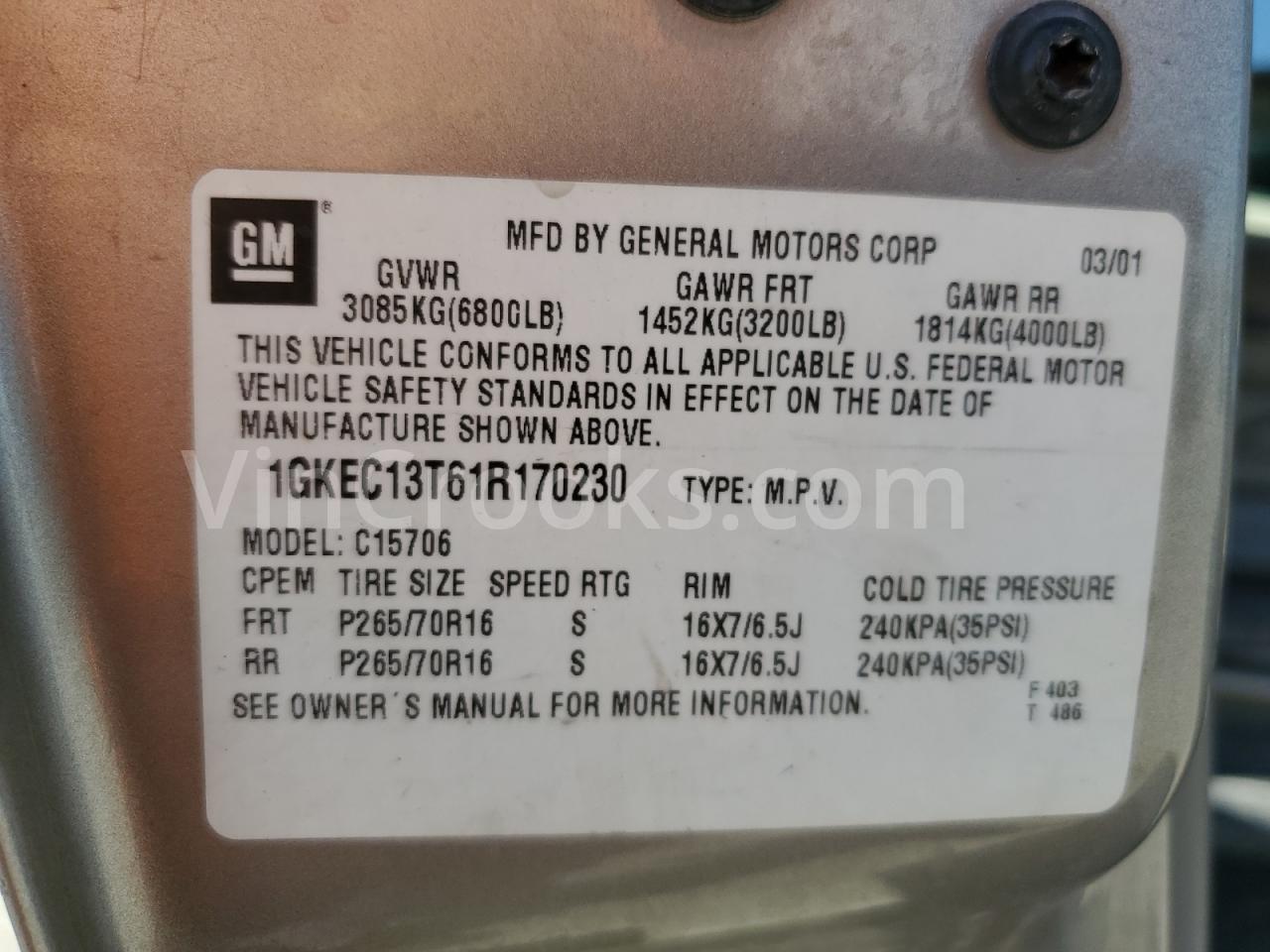 1GKEC13T61R170230
