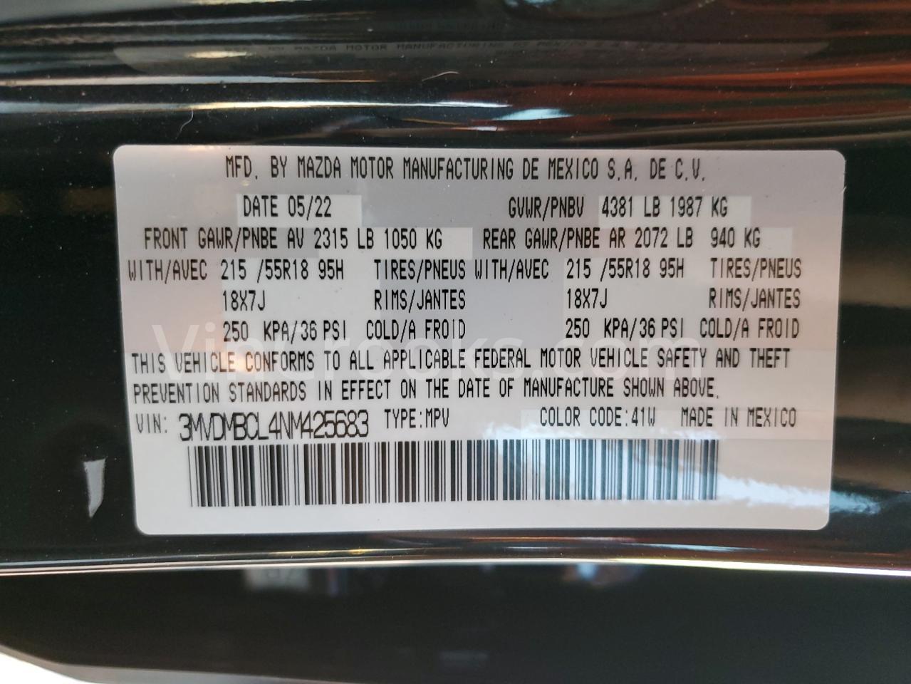 3MVDMBCL4NM425683