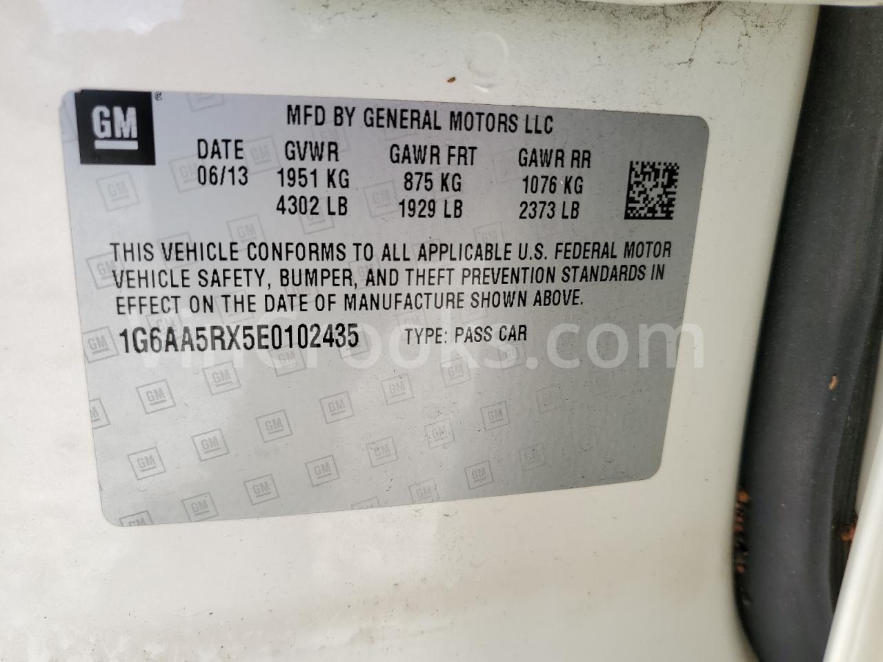 1G6AA5RX5E0102435