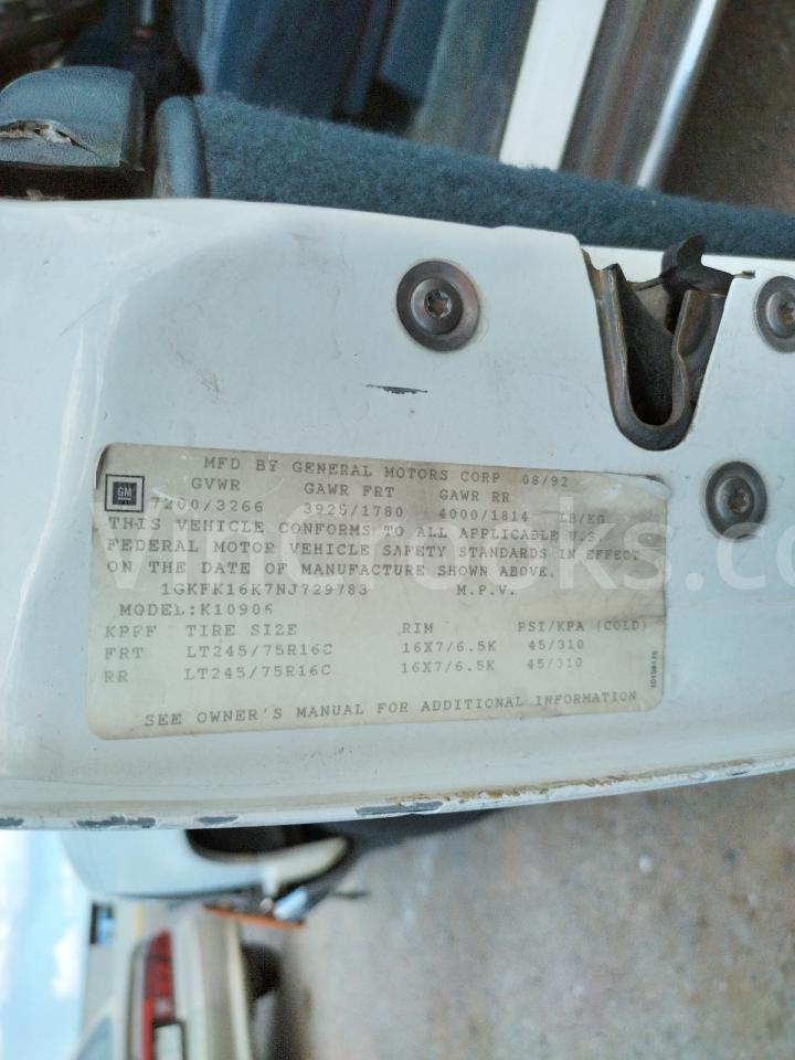 1GKFK16K7NJ729783