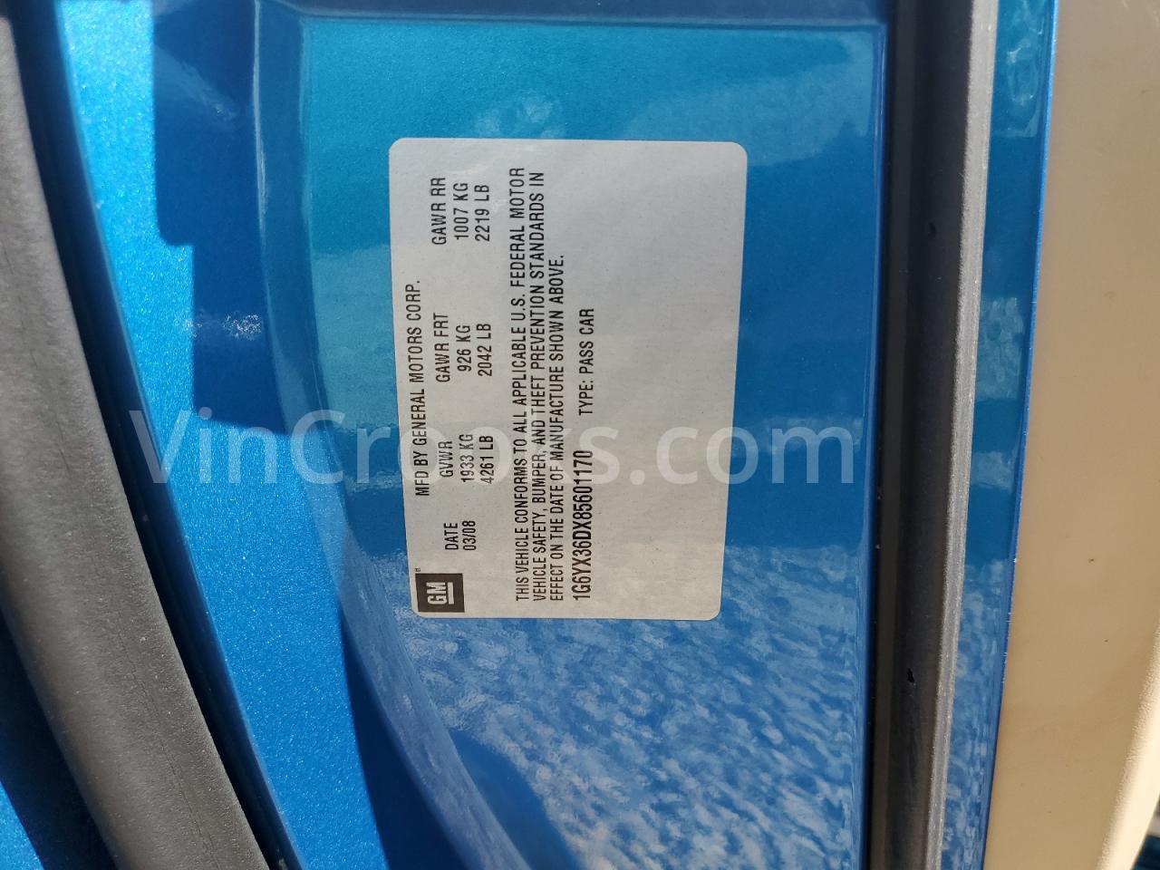 1G6YX36DX85601170