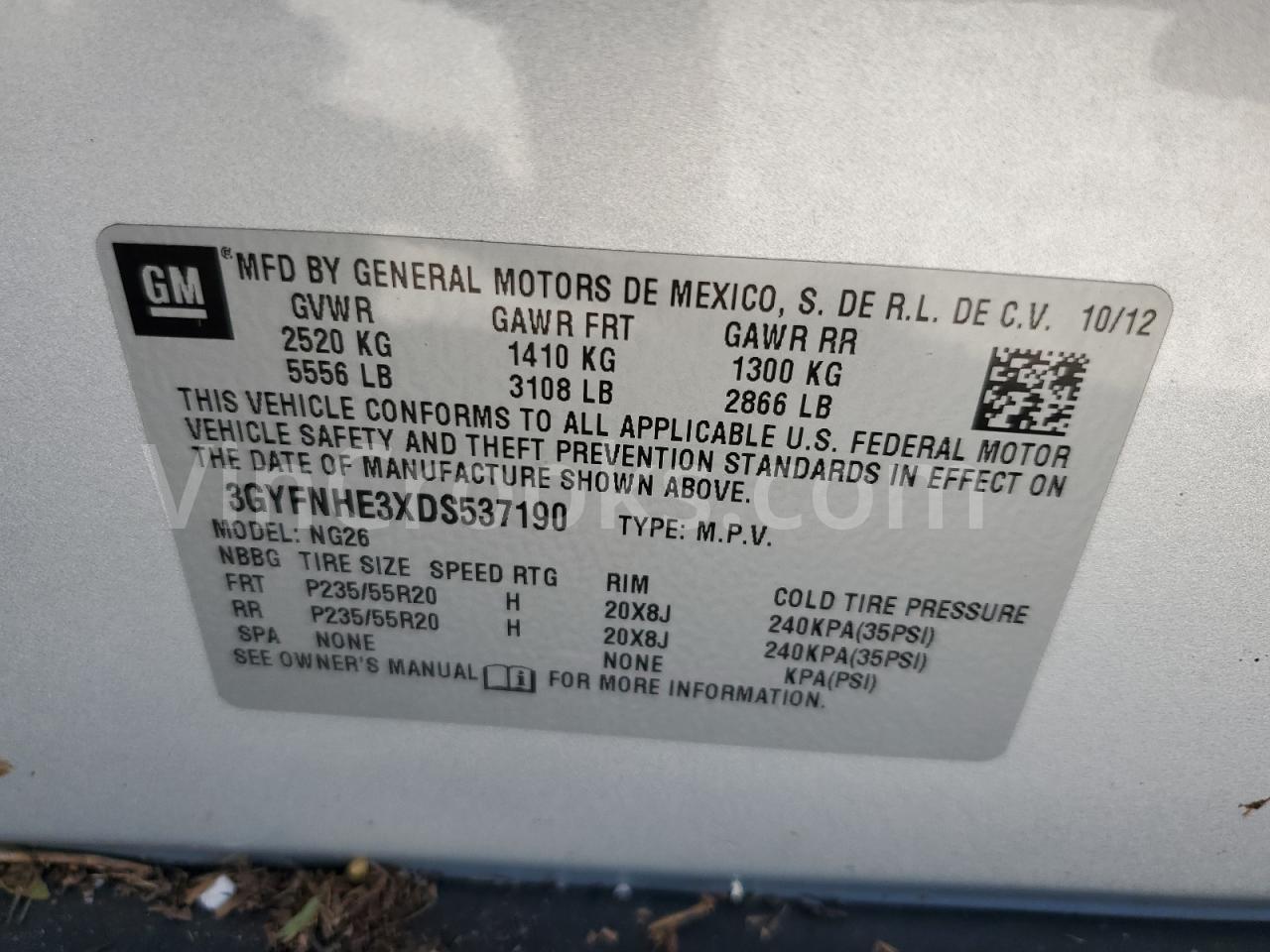 3GYFNHE3XDS537190