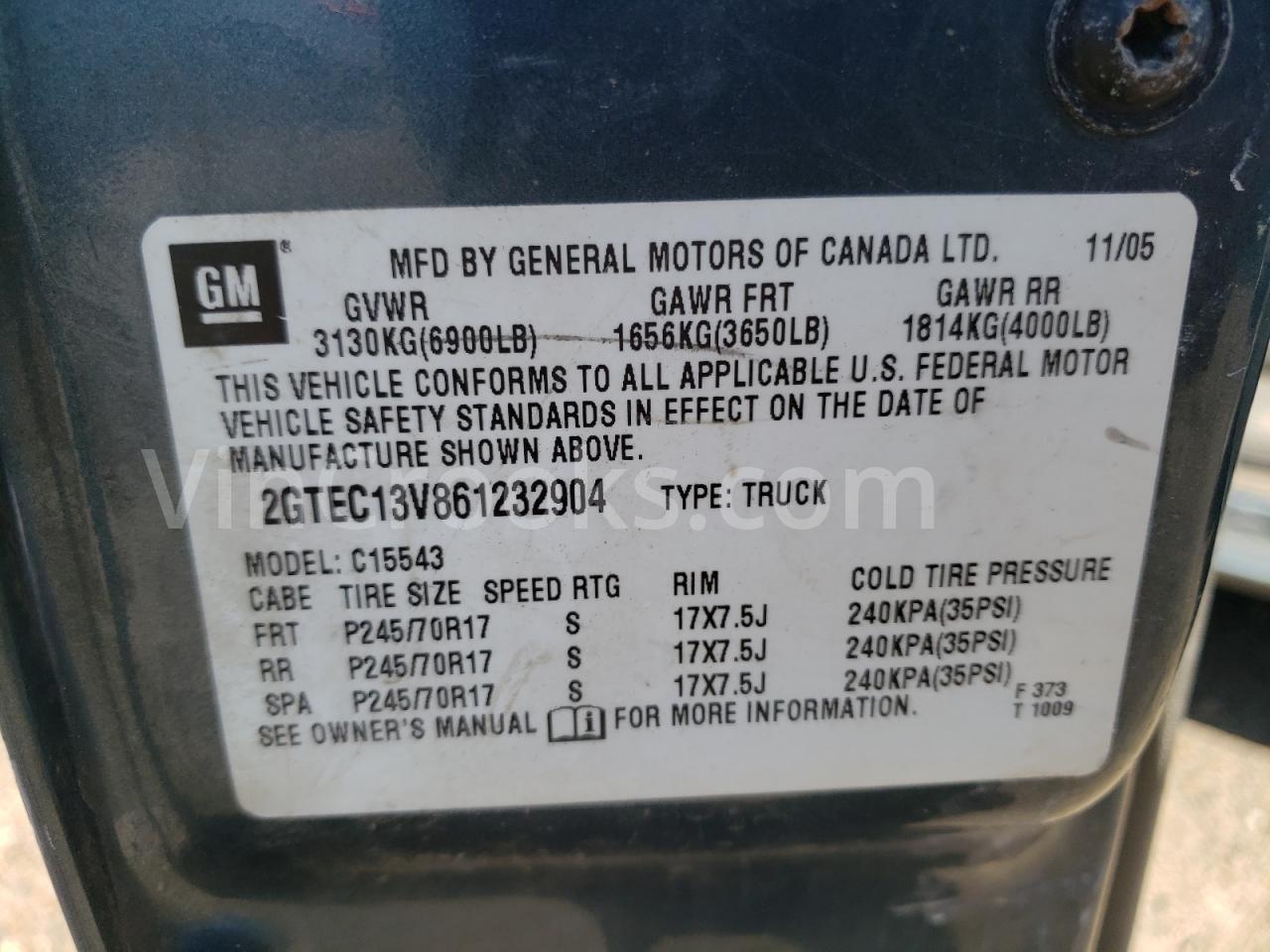2GTEC13V861232904