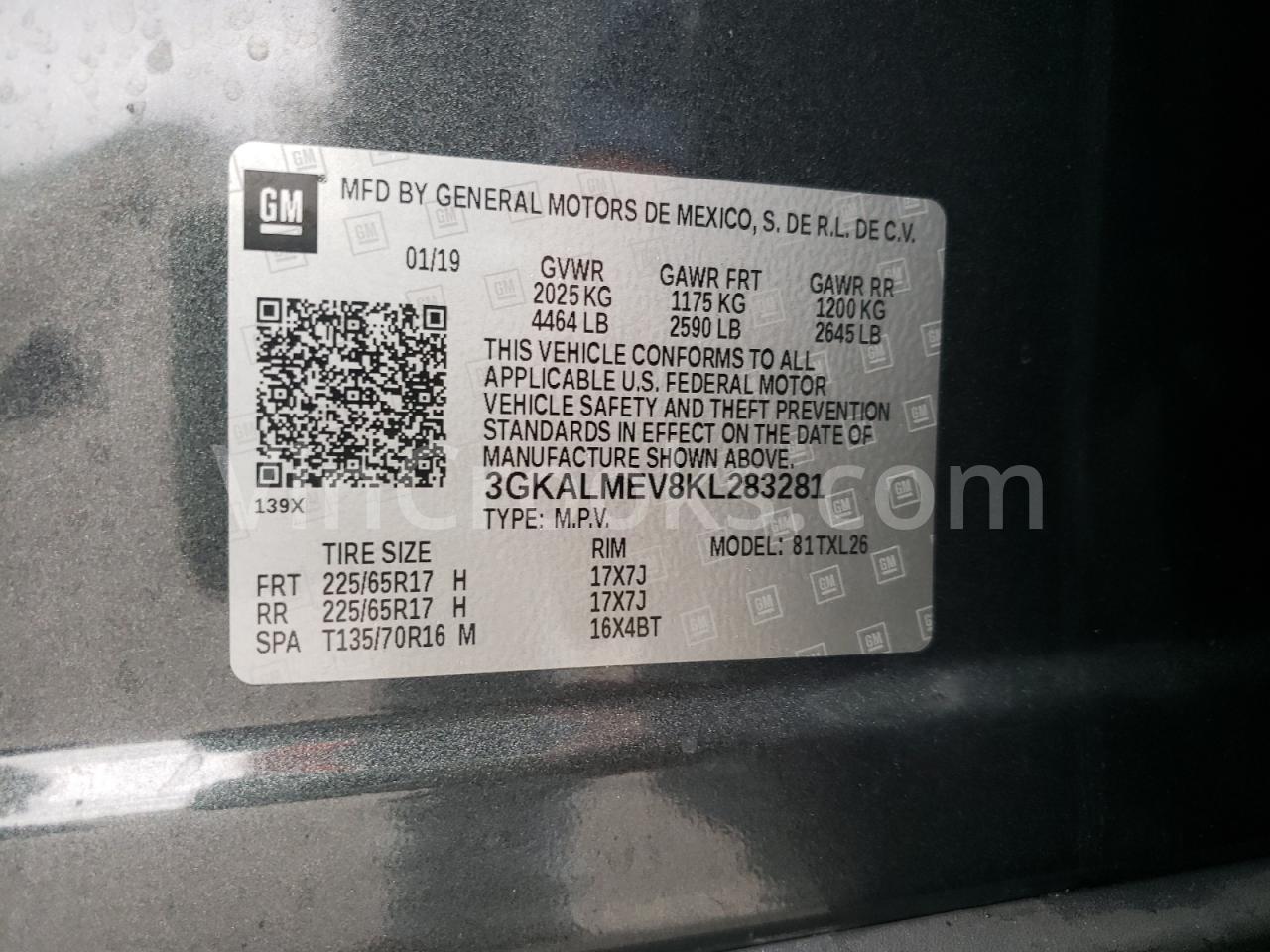 3GKALMEV8KL283281